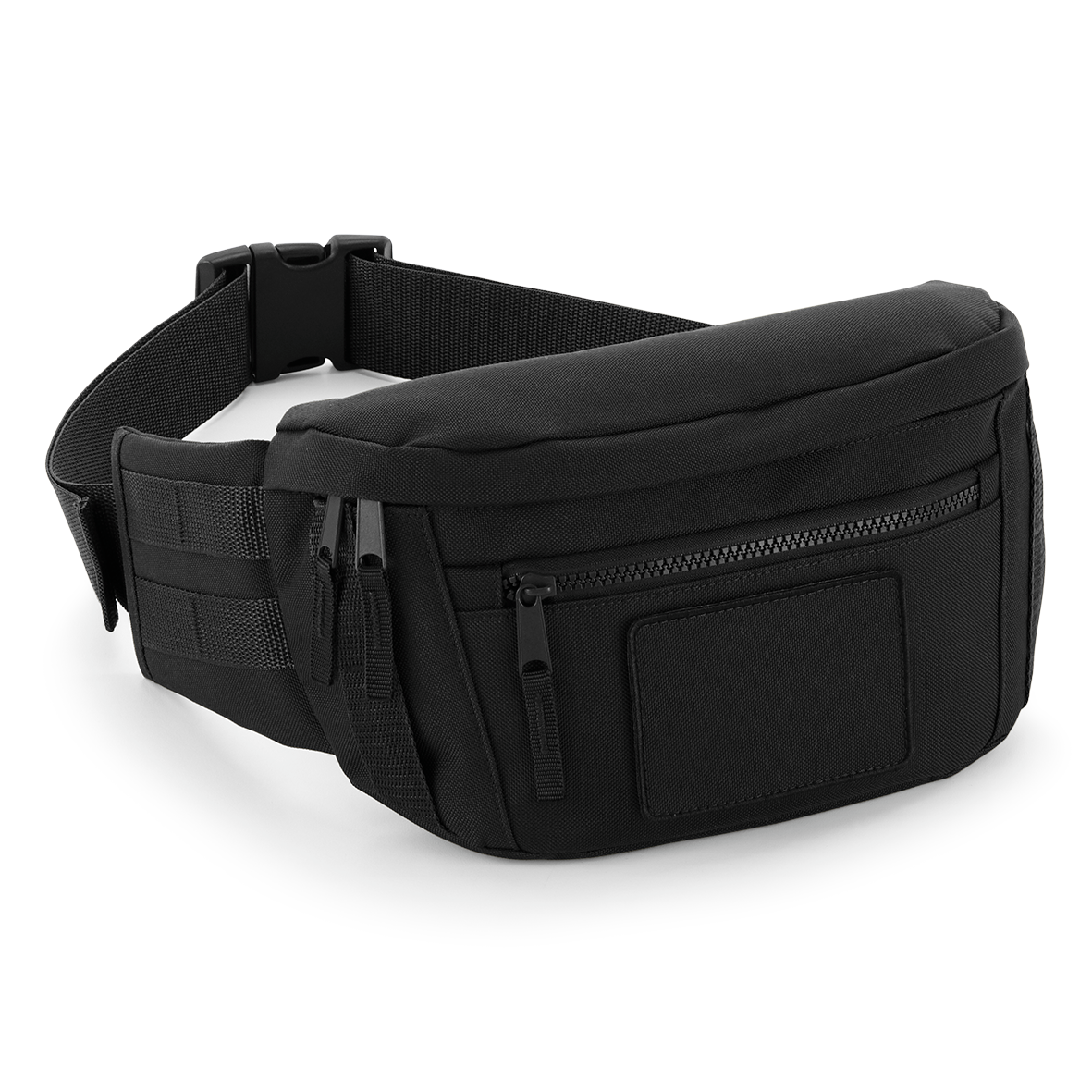 Sac banane militaire Molle — Vue de face - Black
