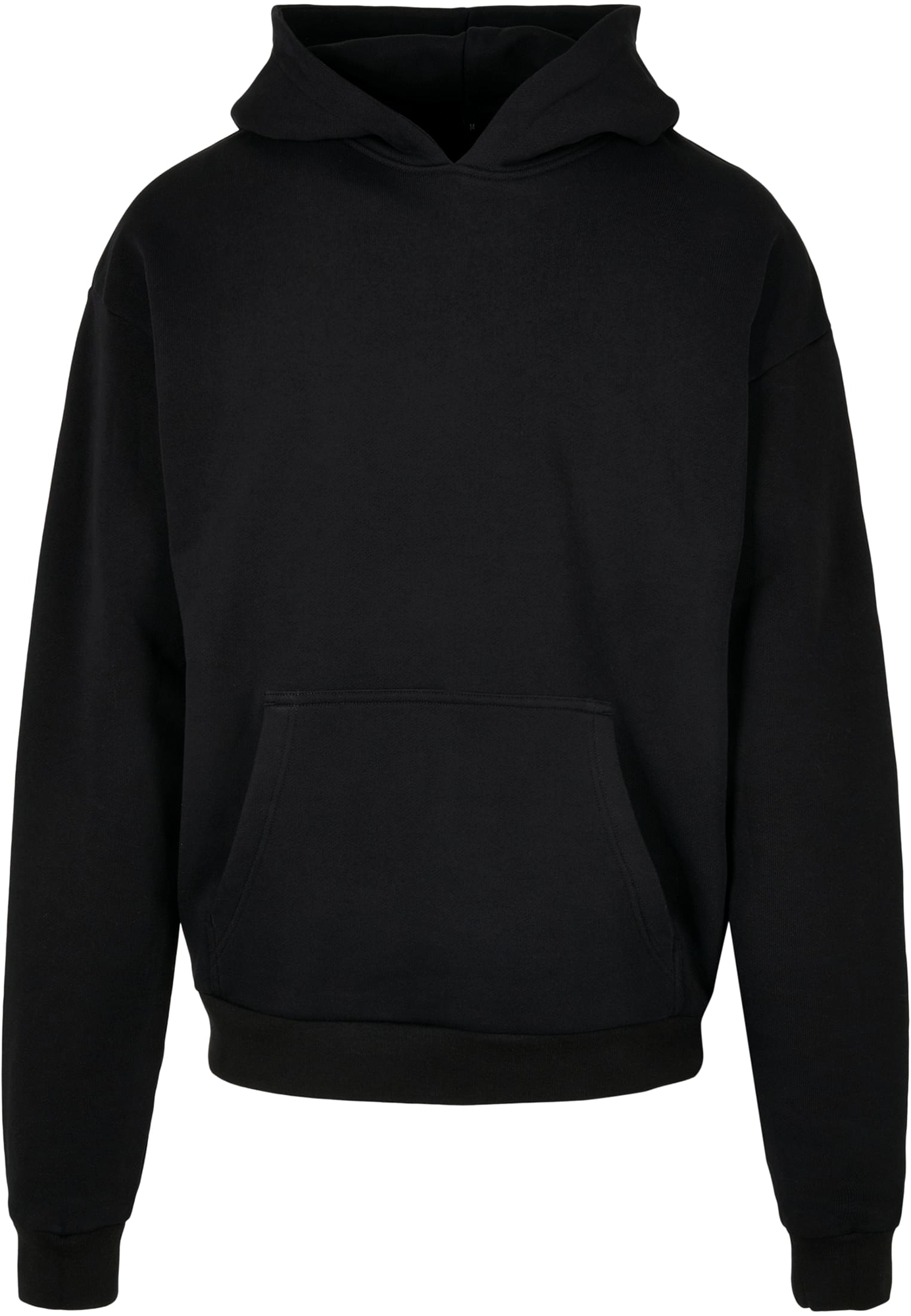 Sweat à capuche lourd — Vue de face - Black