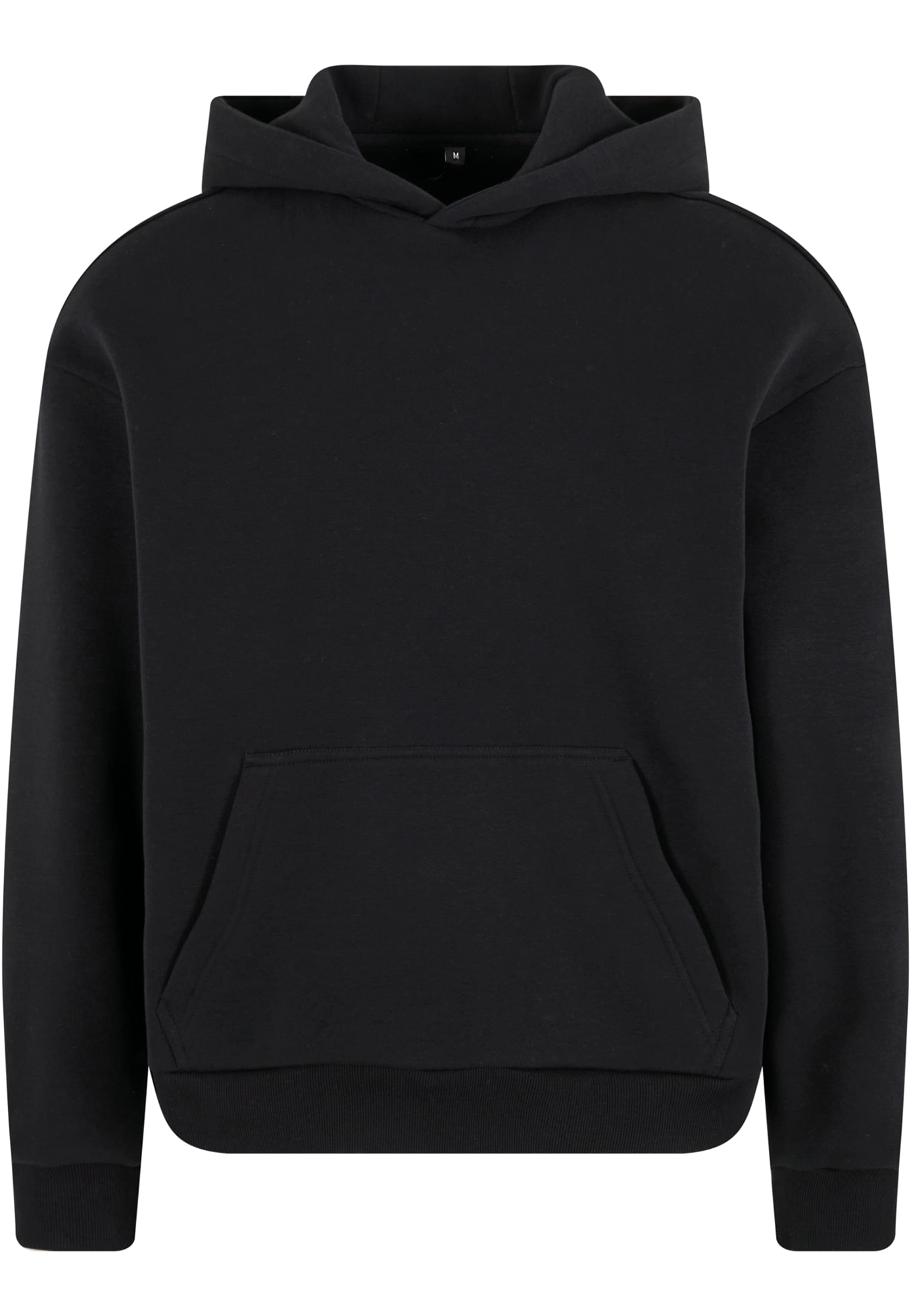 Sweat capuche au toucher doux — Vue de face - Black