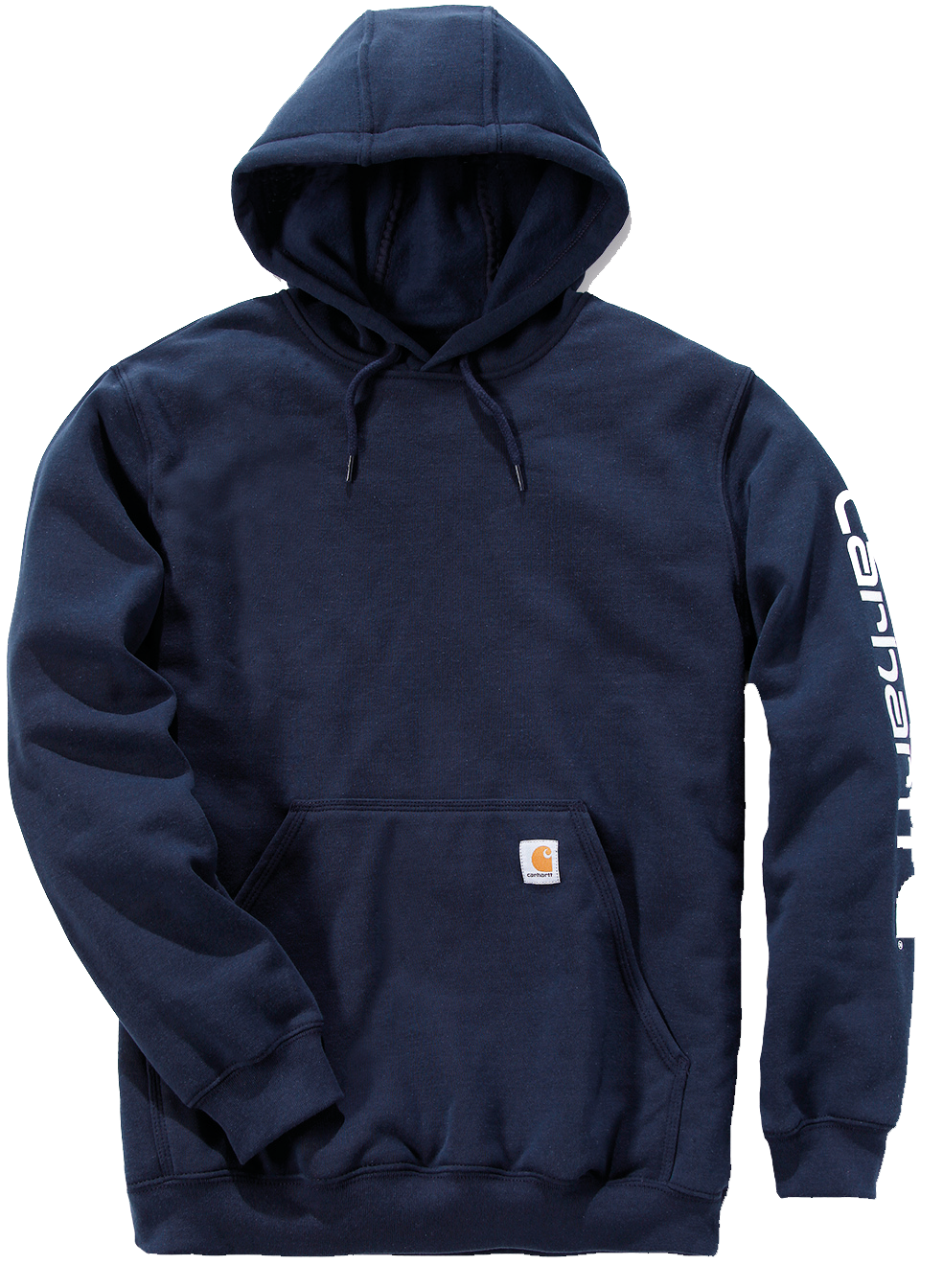 Sweat-shirt capuche logo — Vue de face - Navy