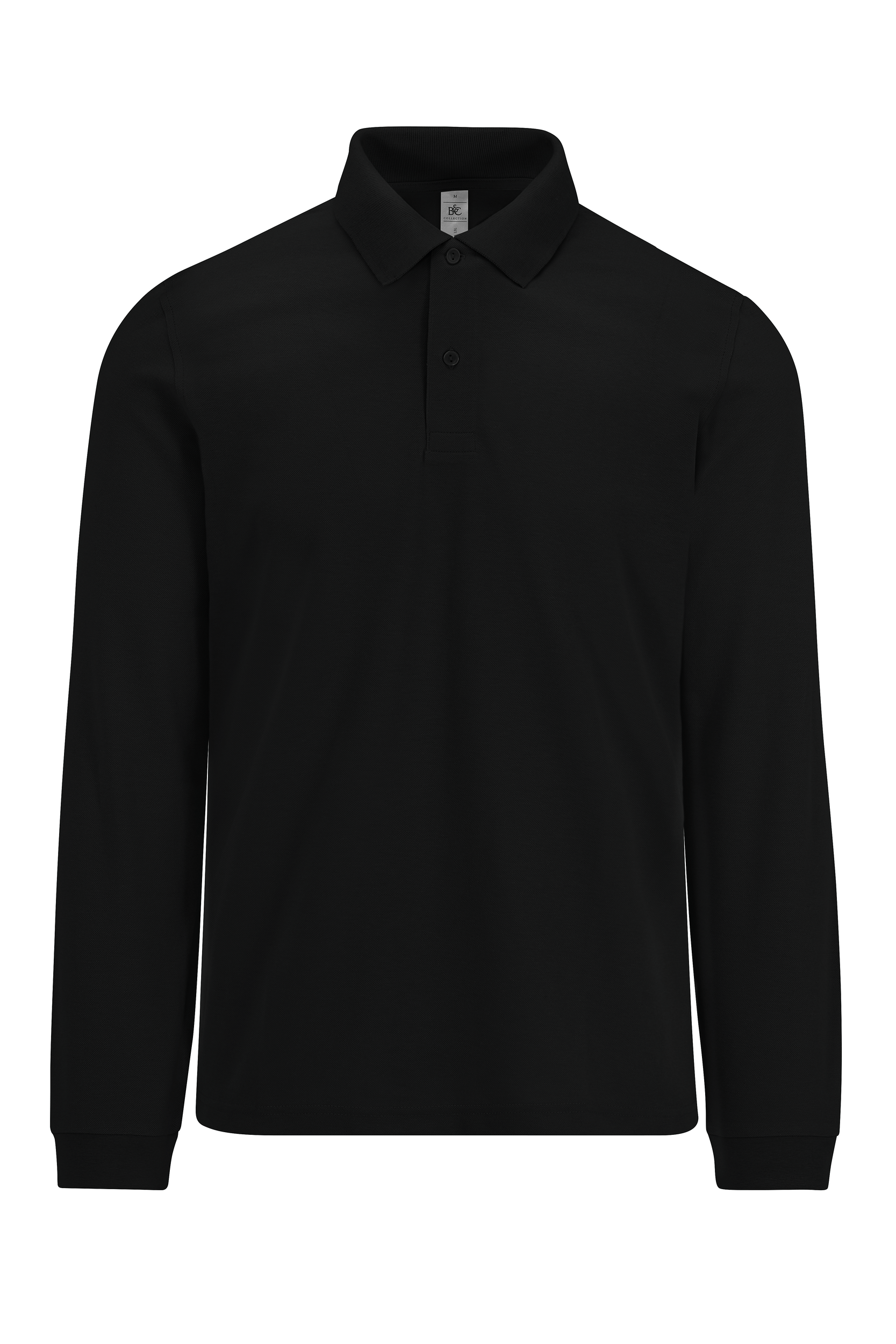 MY POLO 180 Homme manches longues — Vue de face - Black