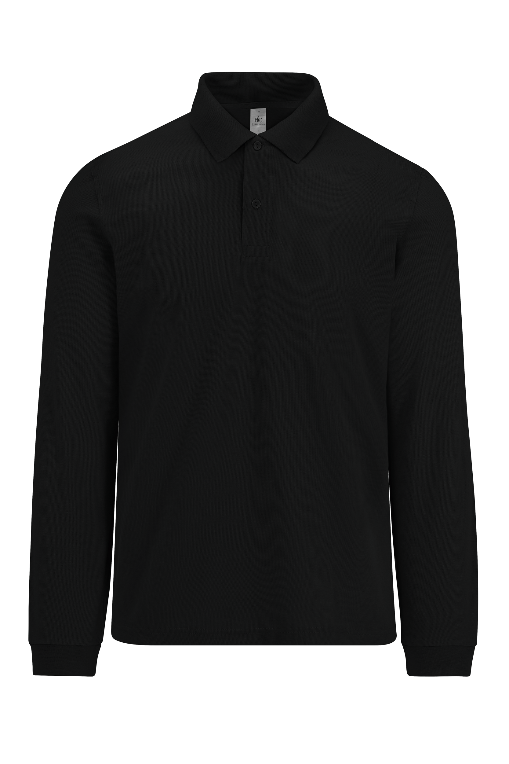 MY POLO 210 Homme manches longues — Vue de face - Black