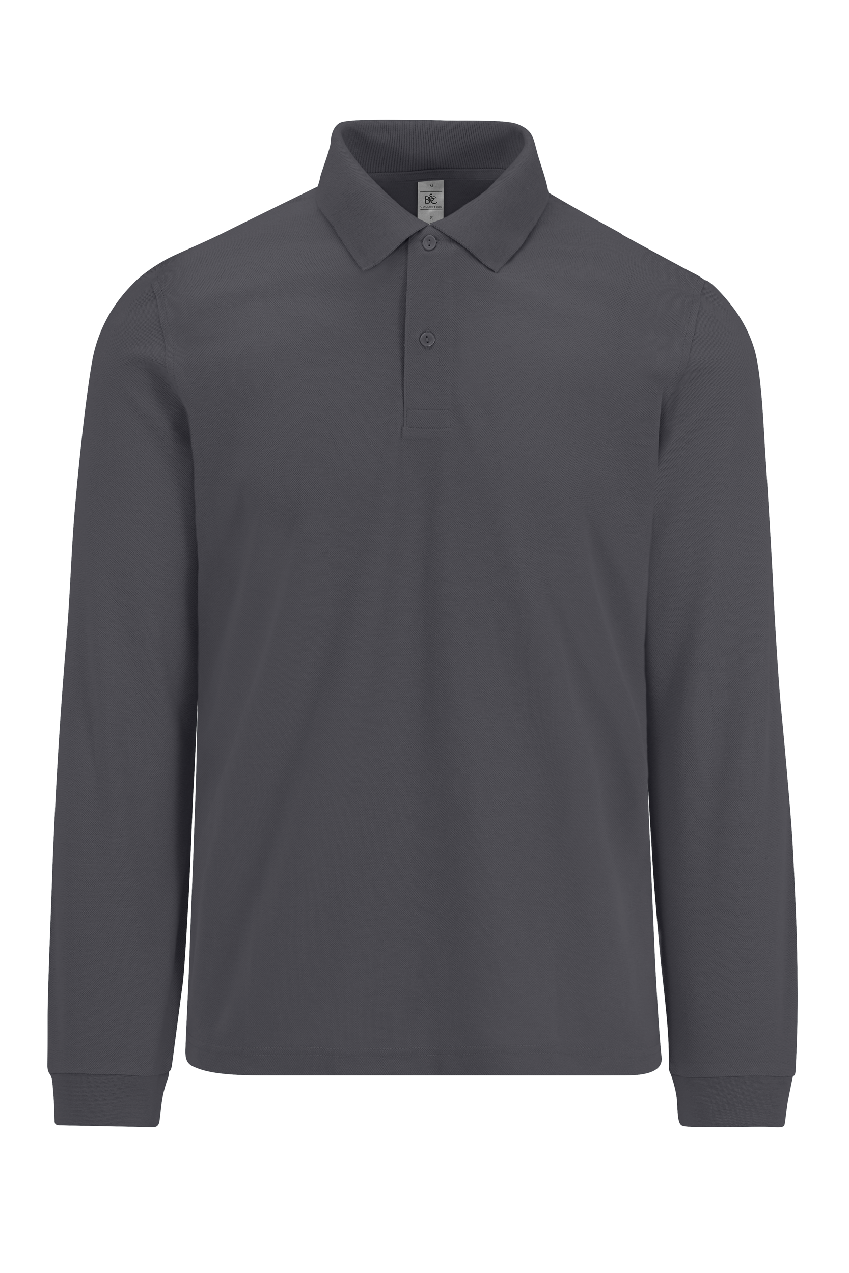 MY POLO 210 Homme manches longues — Vue de face - Dark Grey