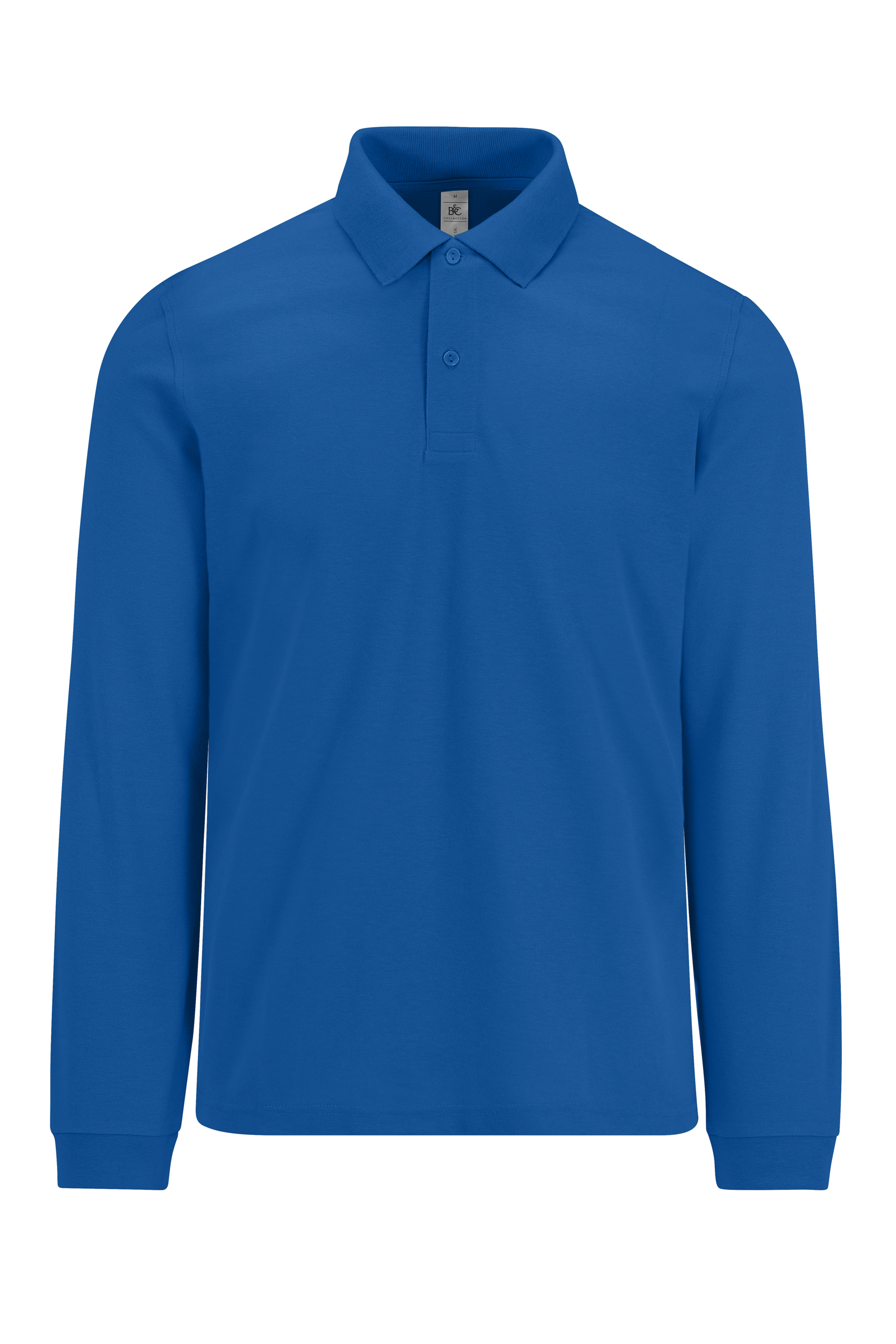 MY POLO 210 Homme manches longues — Vue de face - Royal Blue