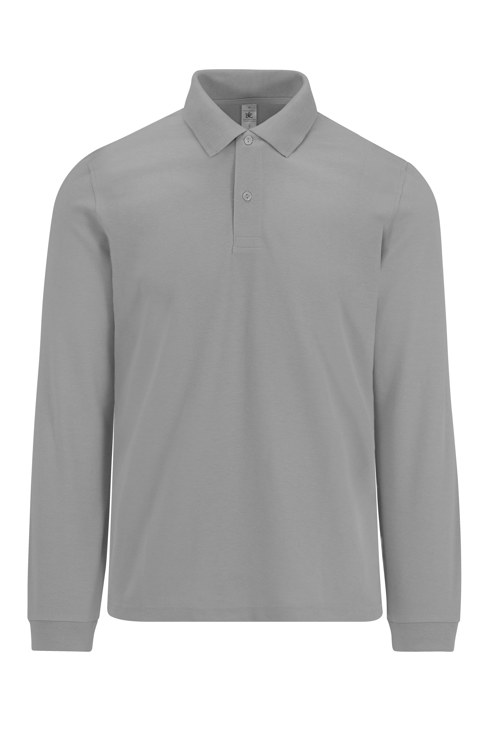 MY POLO 210 Homme manches longues — Vue de face - Sport Grey