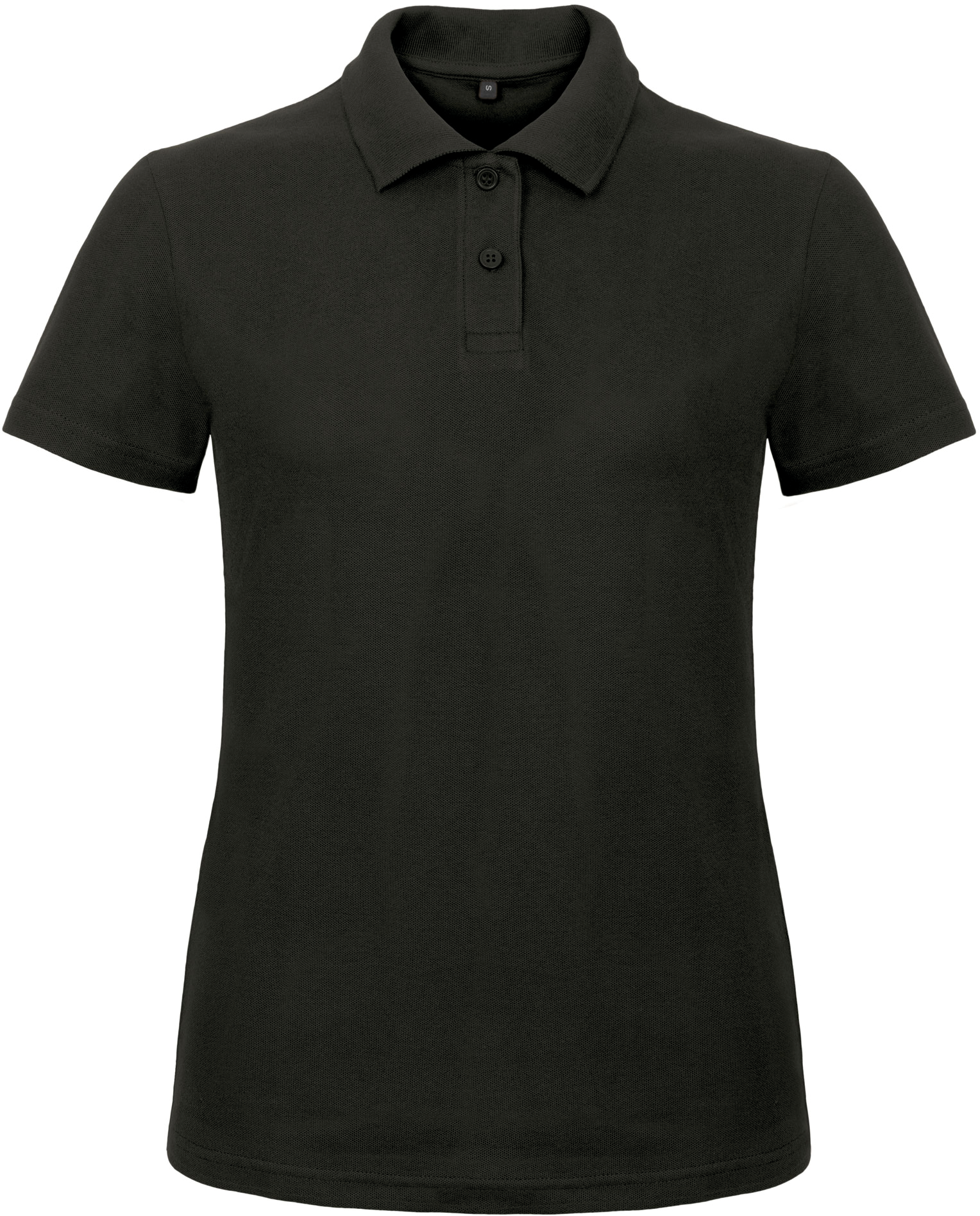 Polo femme ID.001 — Vue de face - Black