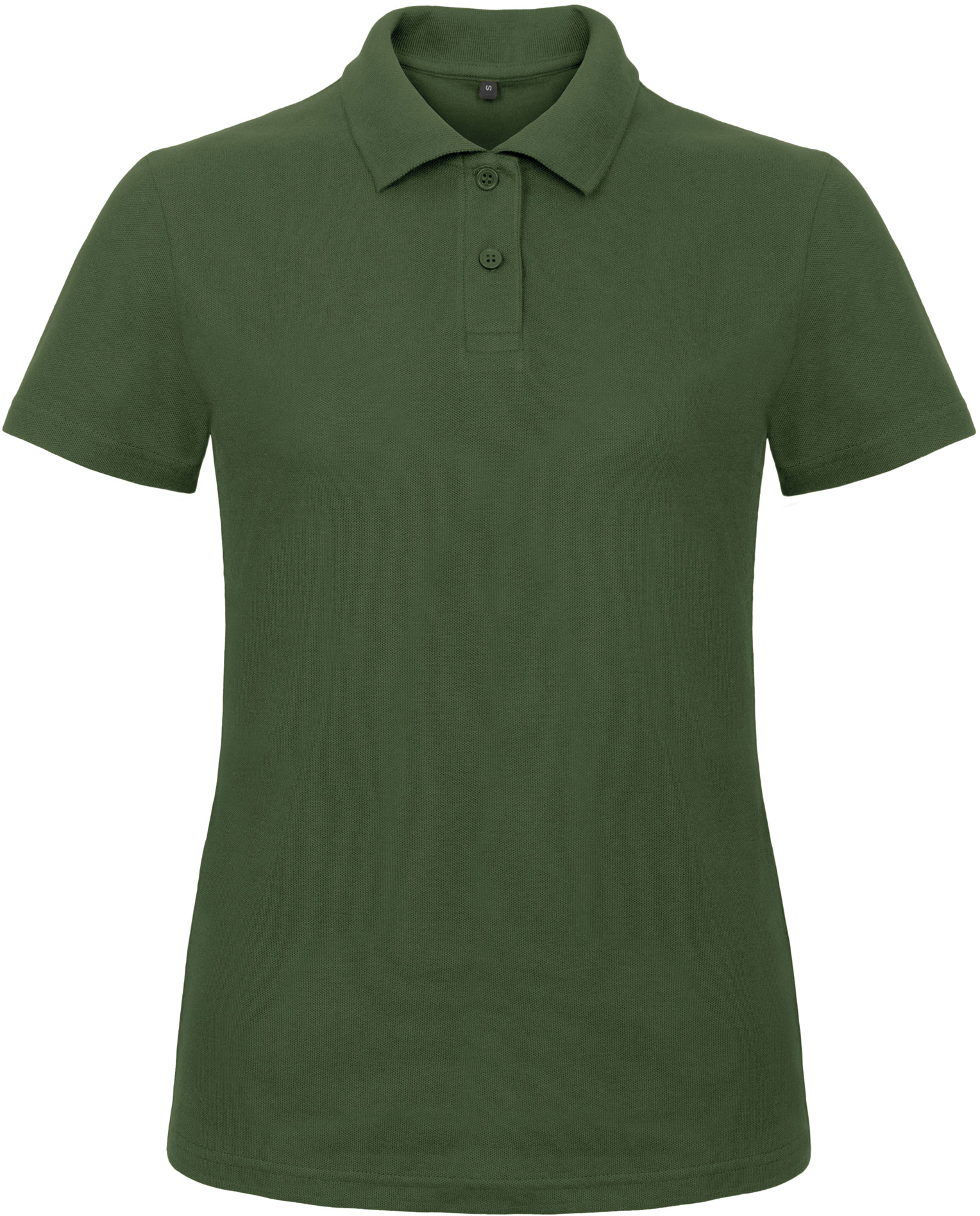 Polo femme ID.001 — Vue de face - Bottle Green