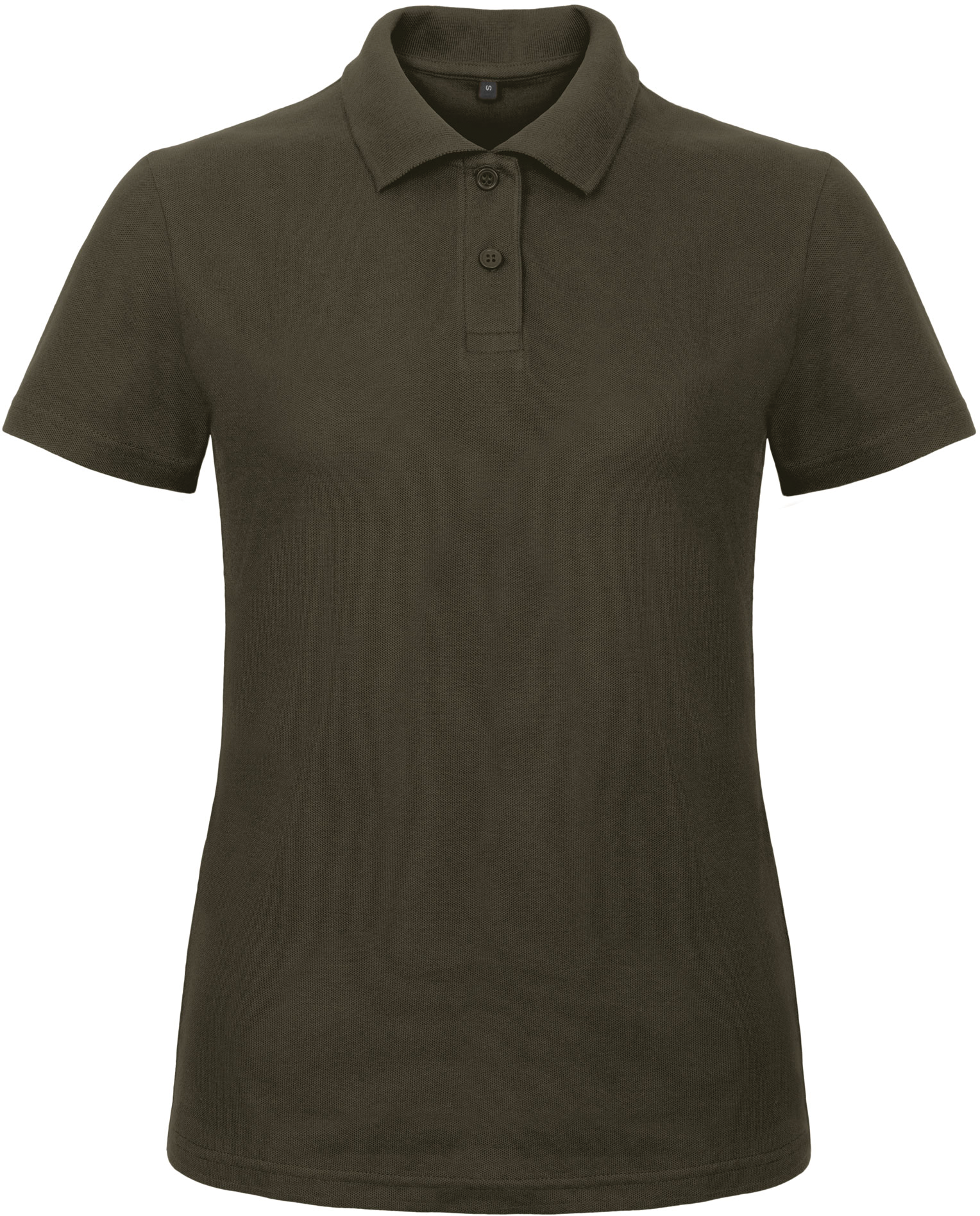 Polo femme ID.001 — Vue de face - Brown