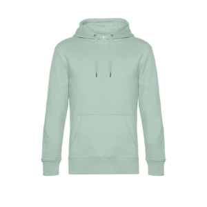 Sweat à capuche KING — Vue de face - Aqua Green