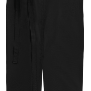 Tablier taille fendu Milano Classic (00111-01) — Vue de face - Black