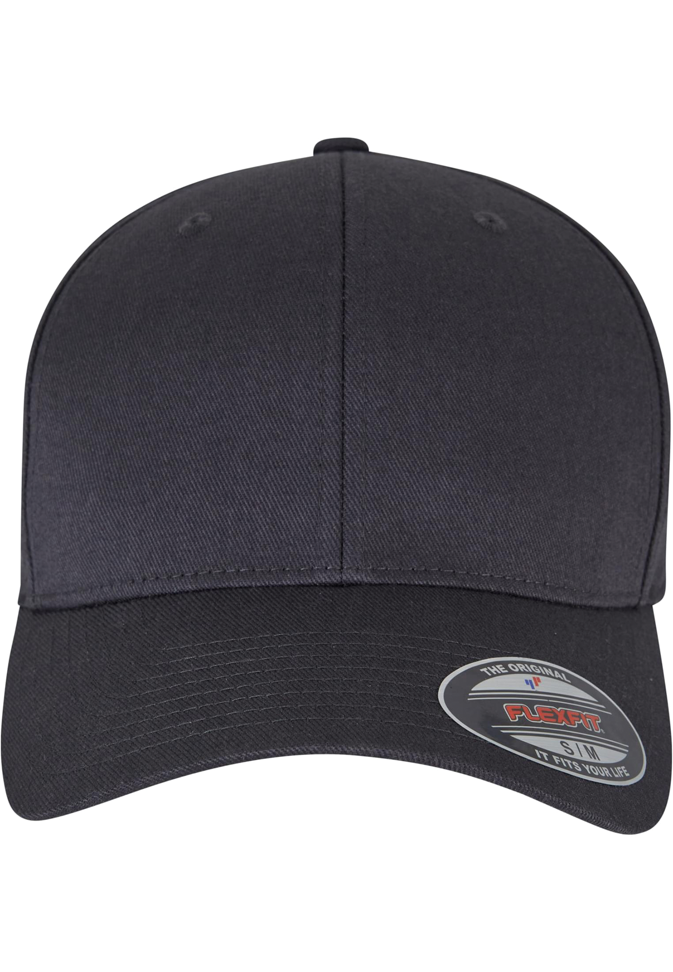 Casquette Flexfit Wooly Combed — Vue de face - CHARCOAL