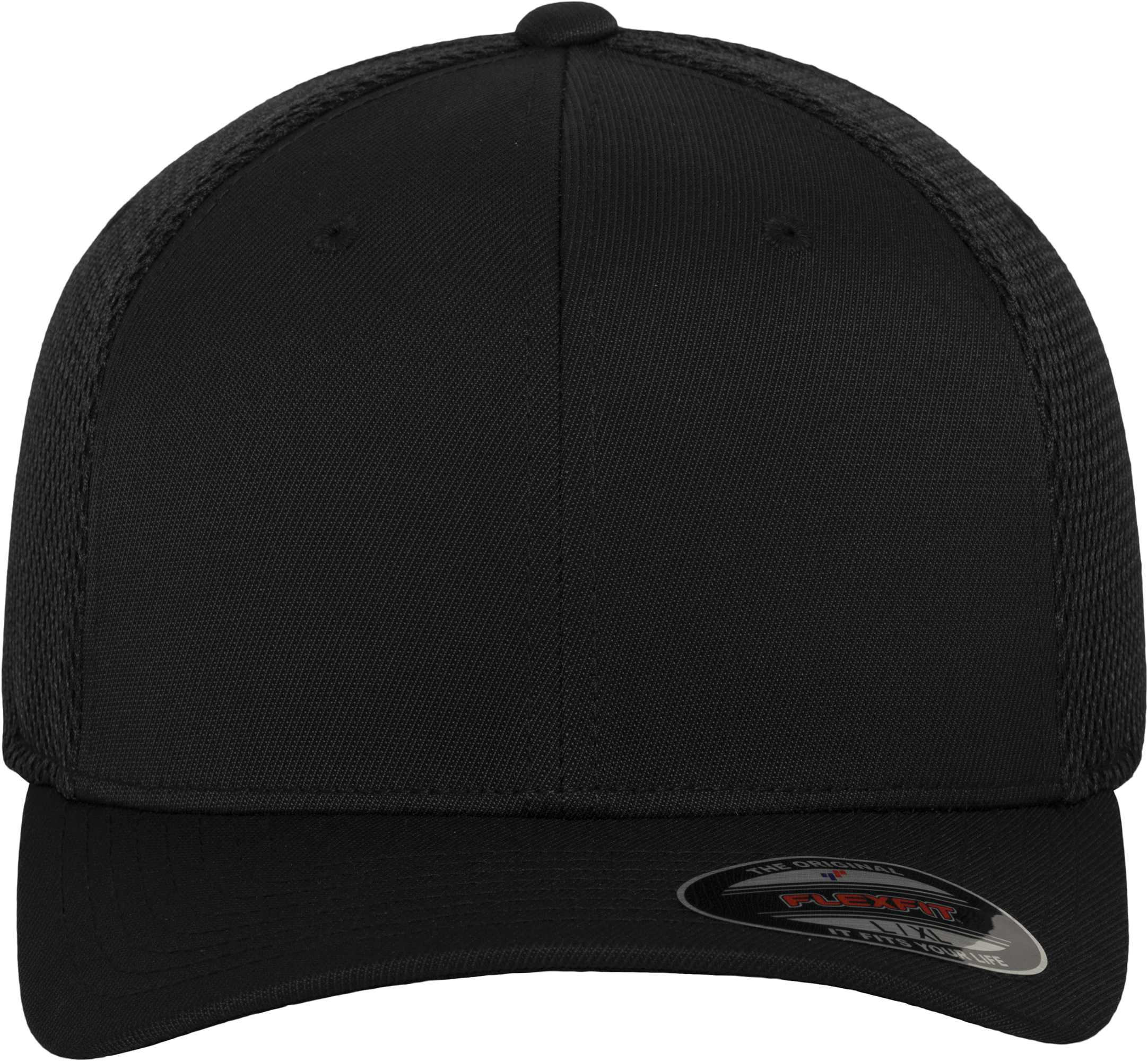 Casquette Tactel Mesh — Vue de face - BLACK
