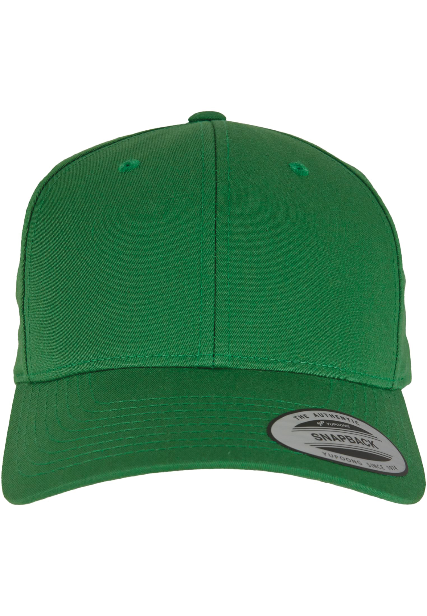 Casquette Snapback classique incurvée — Vue de face - CLASSIC GREEN