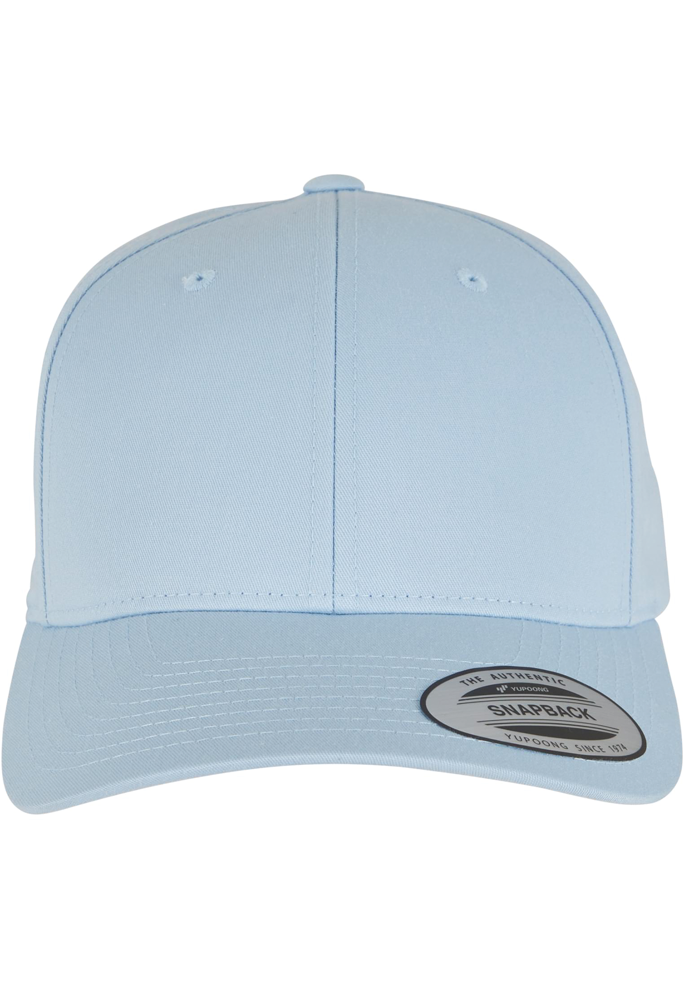 Casquette Snapback classique incurvée — Vue de face - LIGHT BLUE