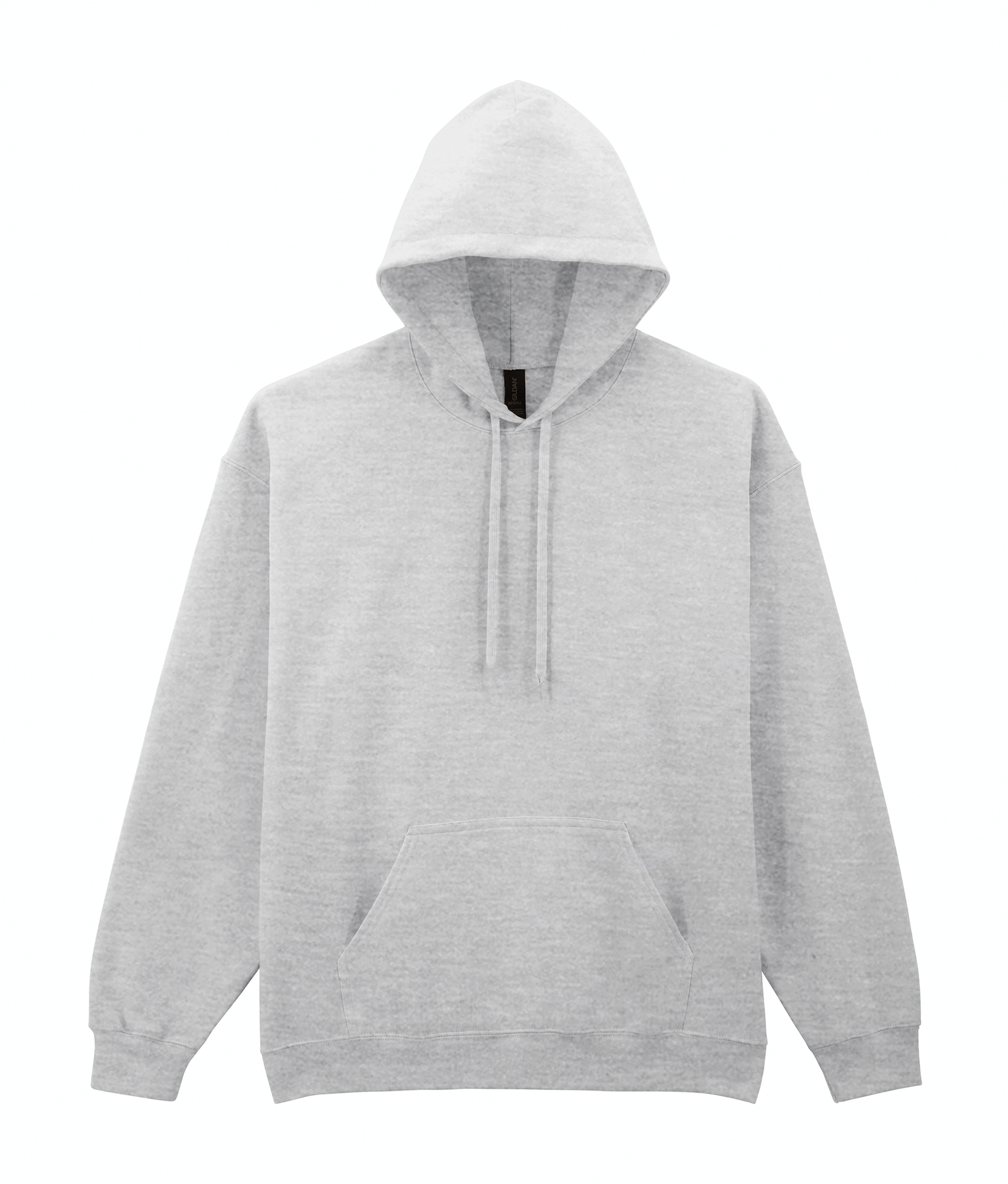 Sweat-shirt à capuche Midweight Softstyle — Vue de face - Ash Grey