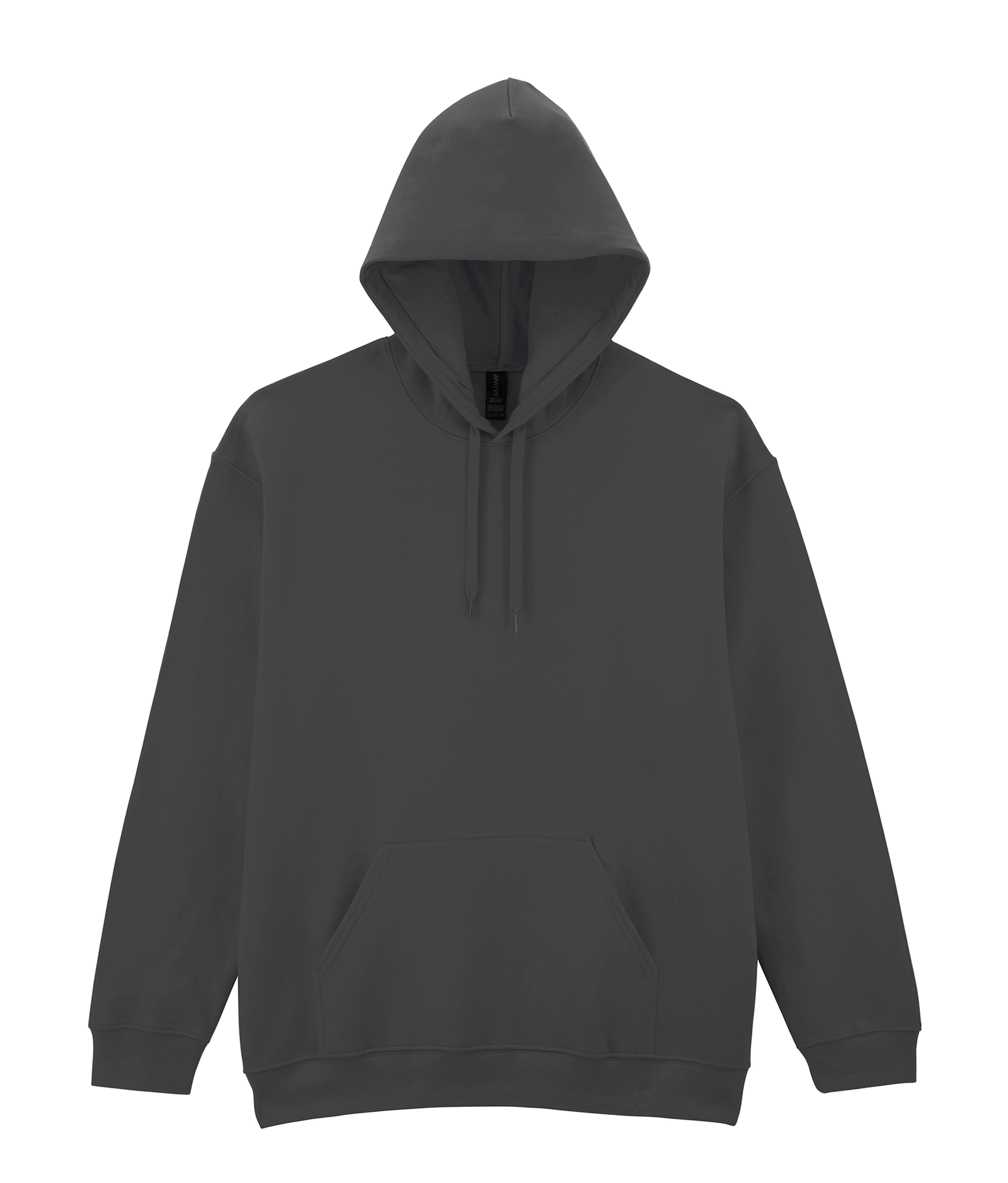 Sweat-shirt à capuche Midweight Softstyle — Vue de face - Black