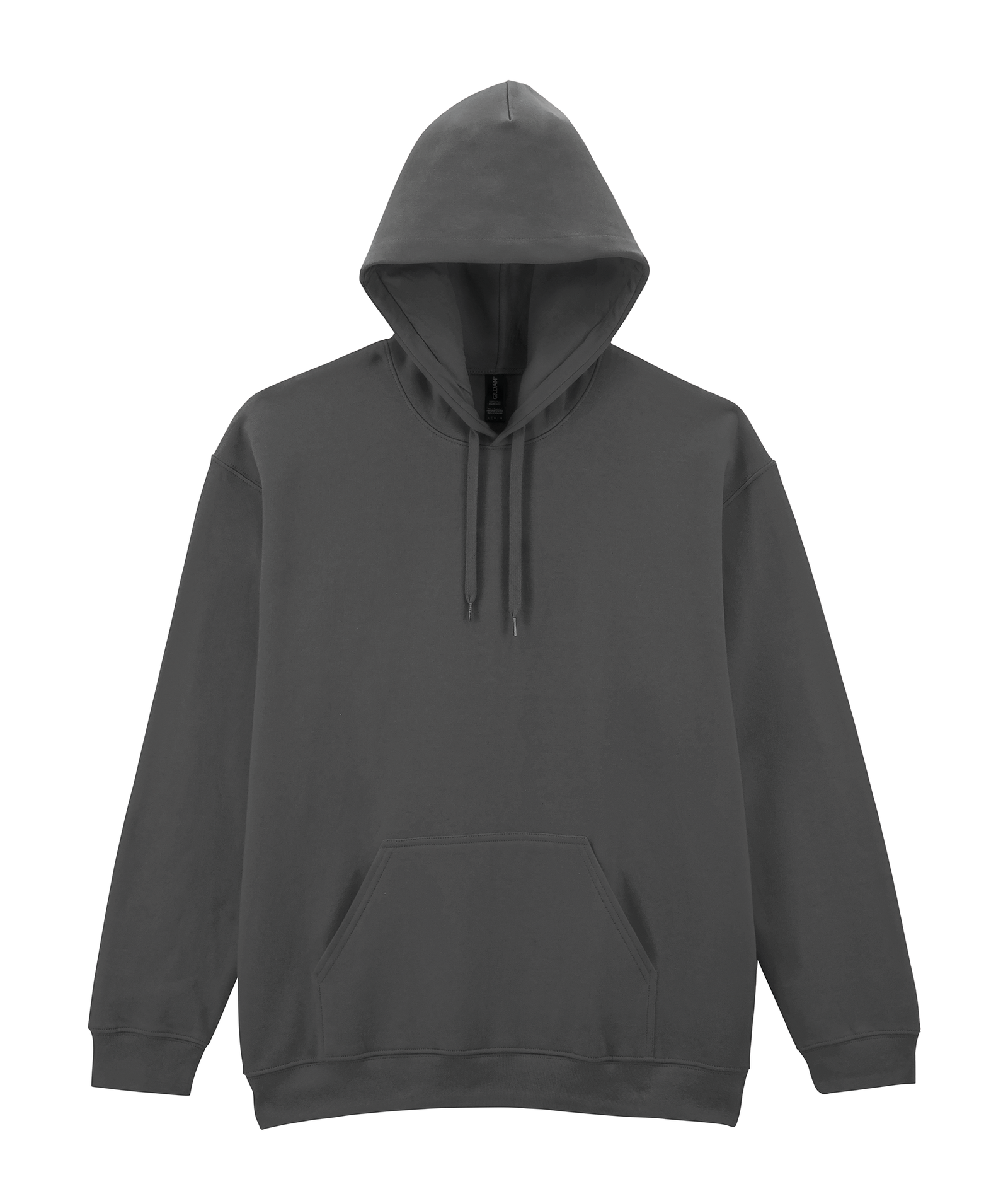 Sweat-shirt à capuche Midweight Softstyle — Vue de face - Charcoal