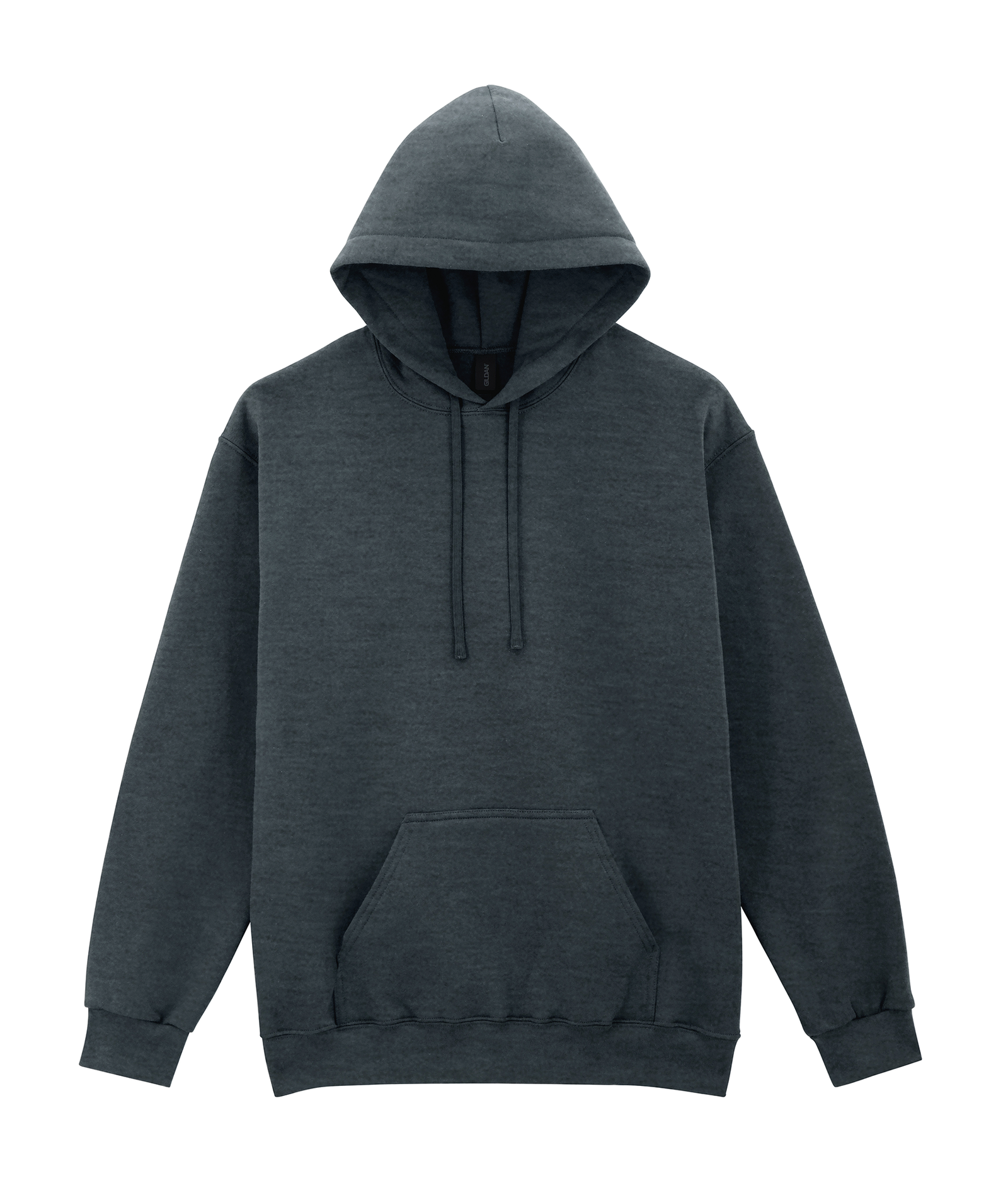 Sweat-shirt à capuche Midweight Softstyle — Vue de face - Dark Heather