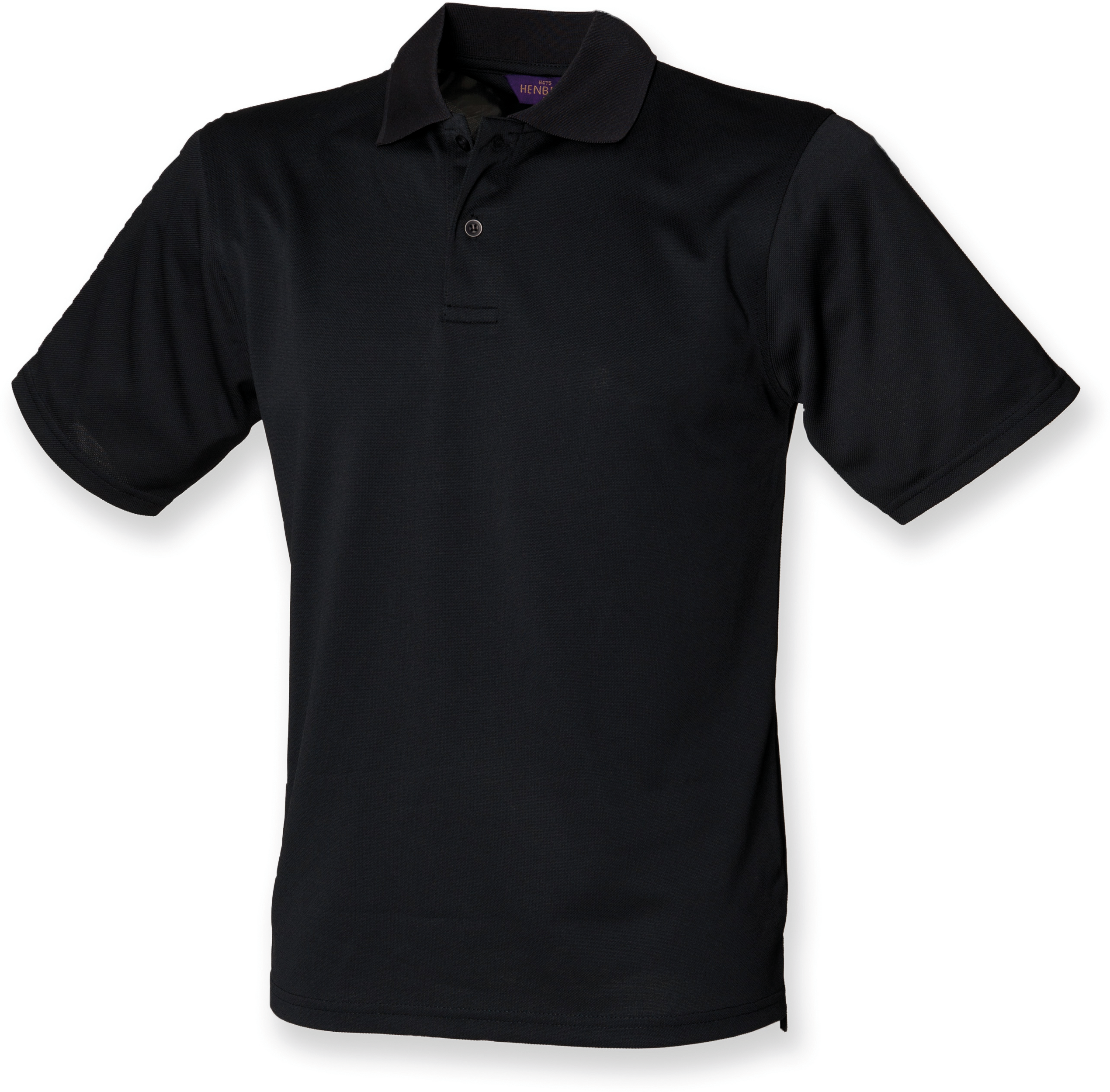 Polo homme Coolplus® — Vue de face - Black