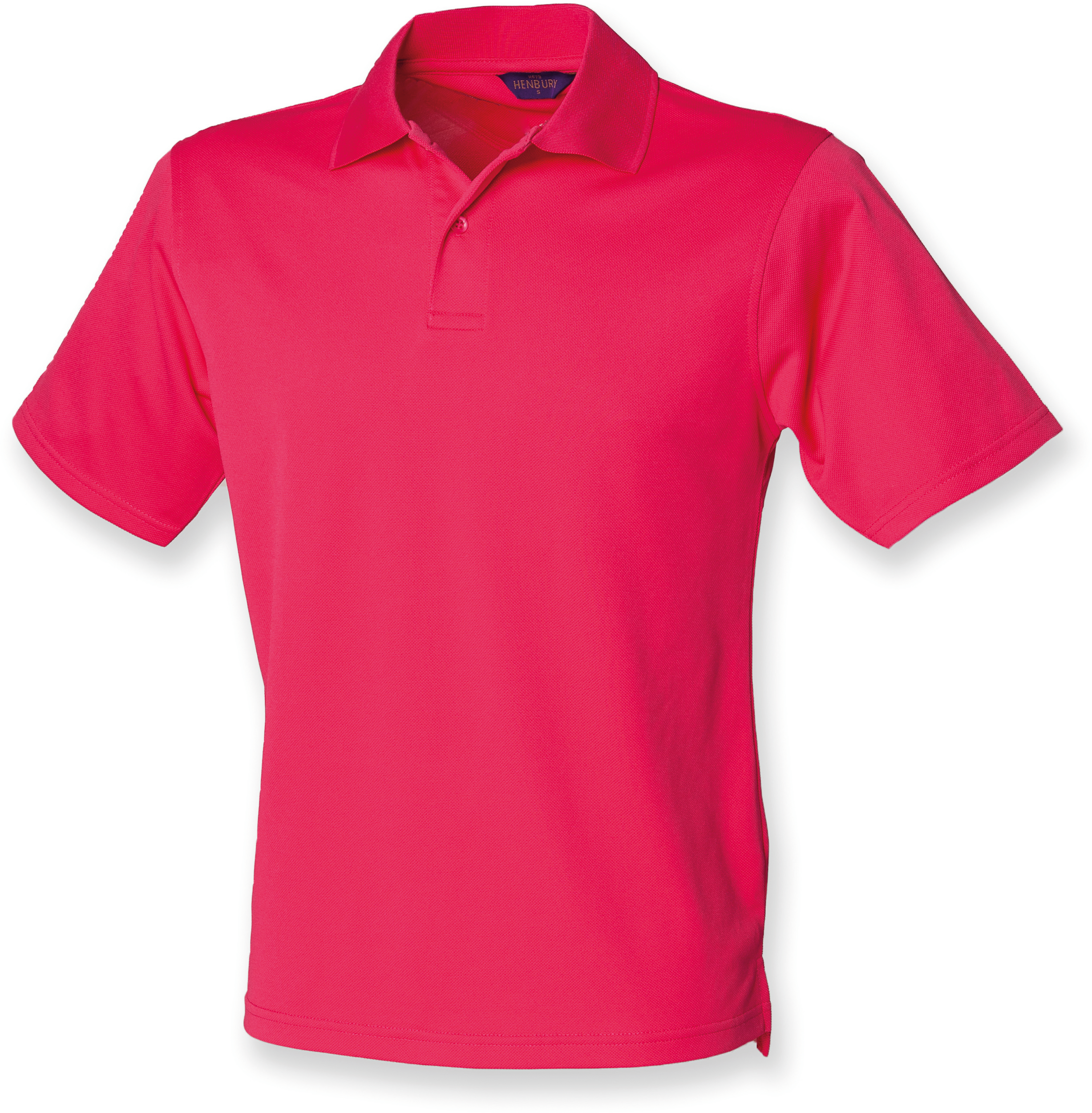 Polo homme Coolplus® — Vue de face - Bright Pink