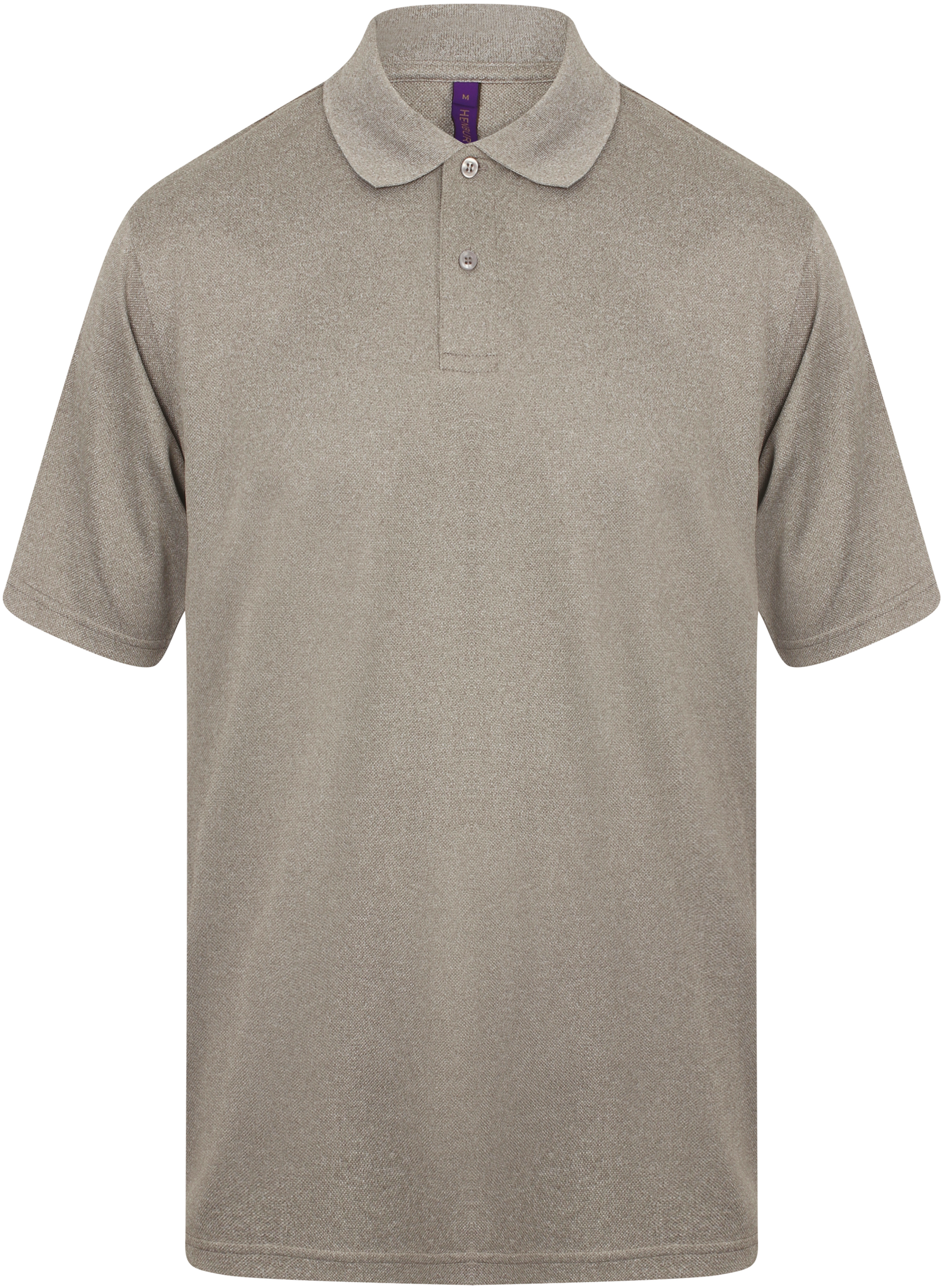 Polo homme Coolplus® — Vue de face - Heather Grey