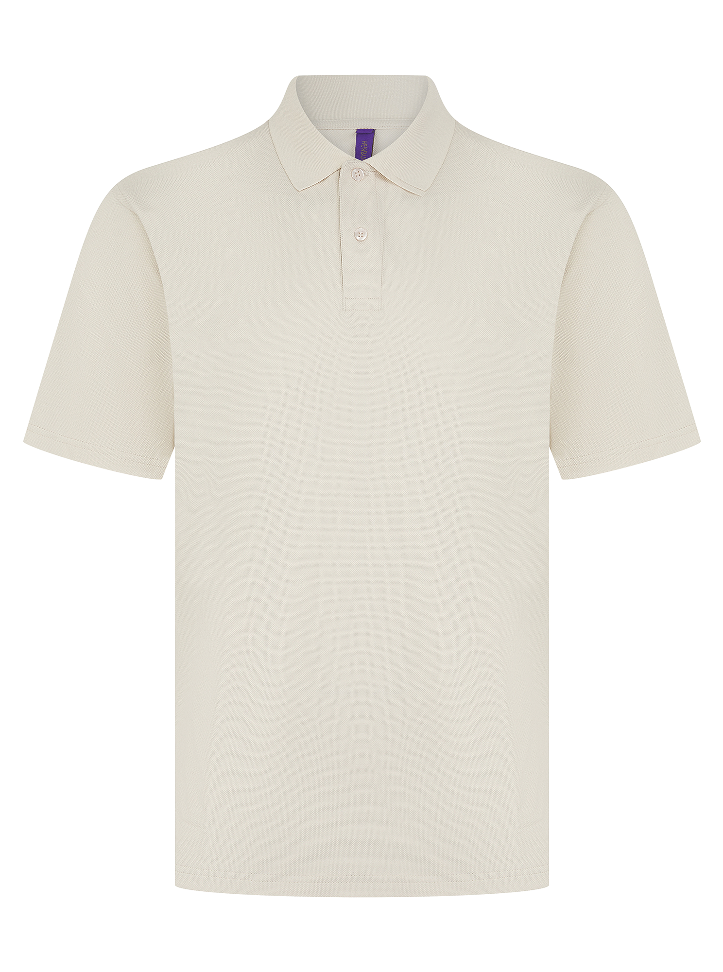 Polo homme Coolplus® — Vue de face - Natural