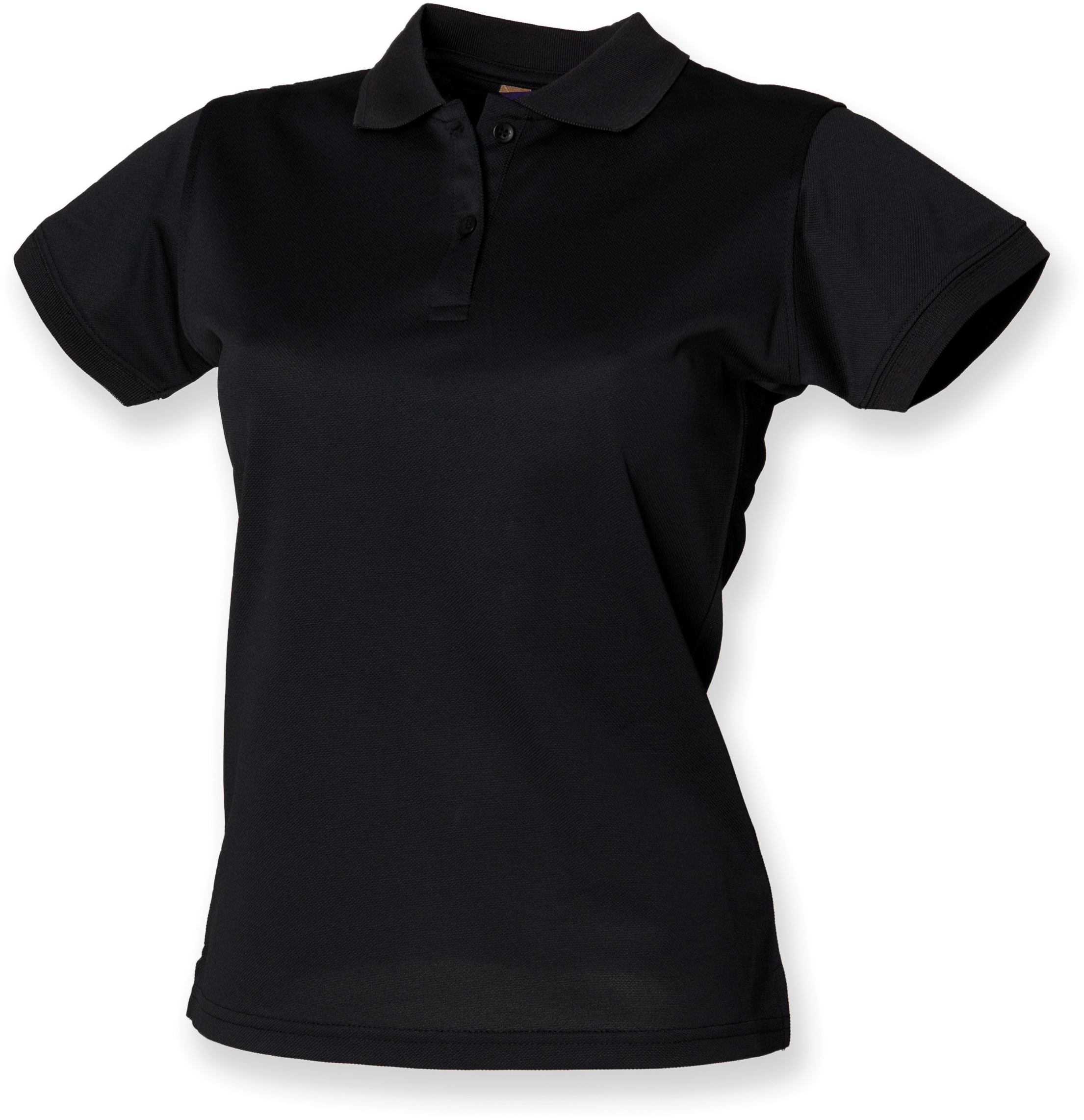Polo femme Coolplus® — Vue de face - Black