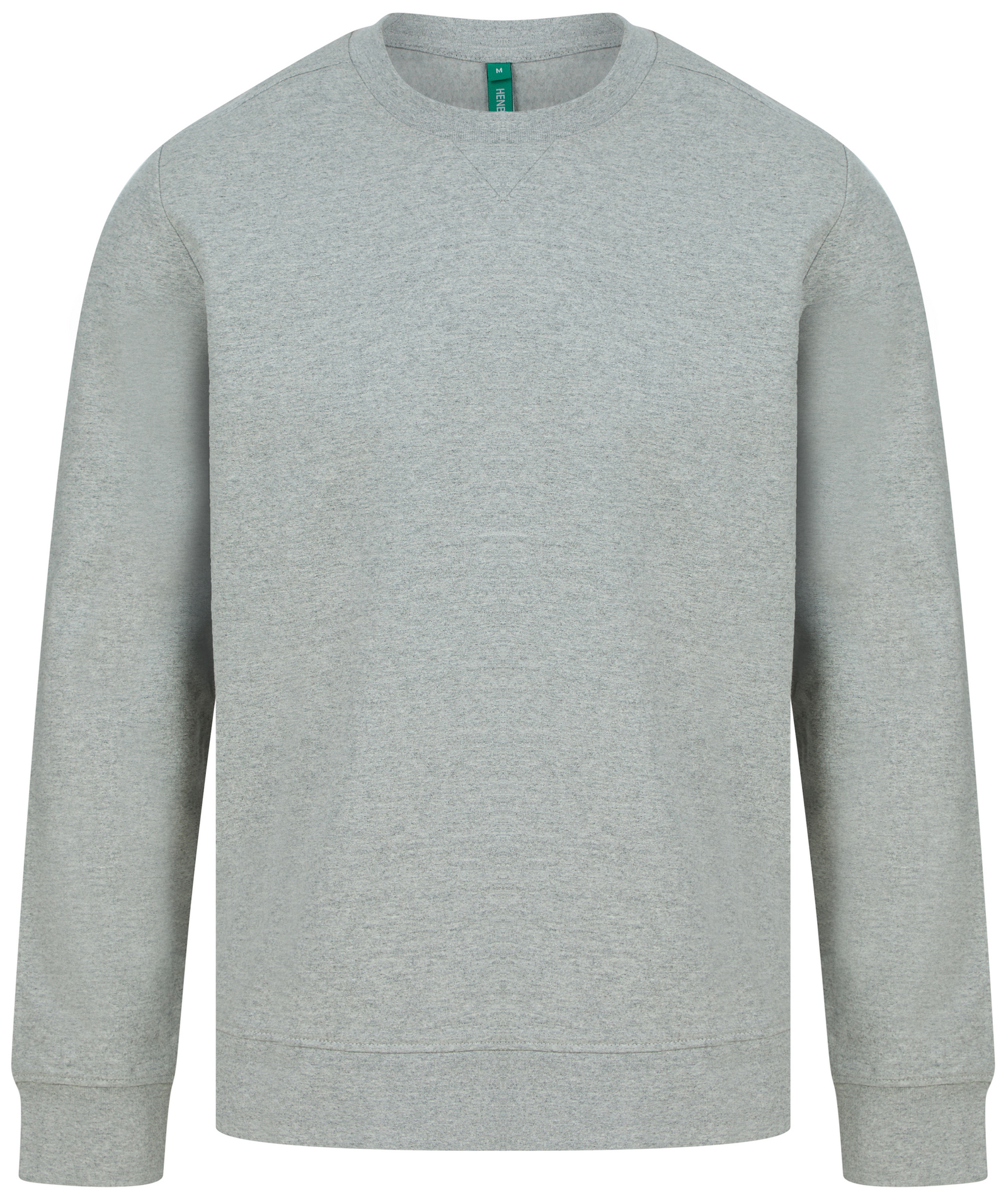 Sweat-shirt écoresponsable unisexe — Vue de face - Heather Grey