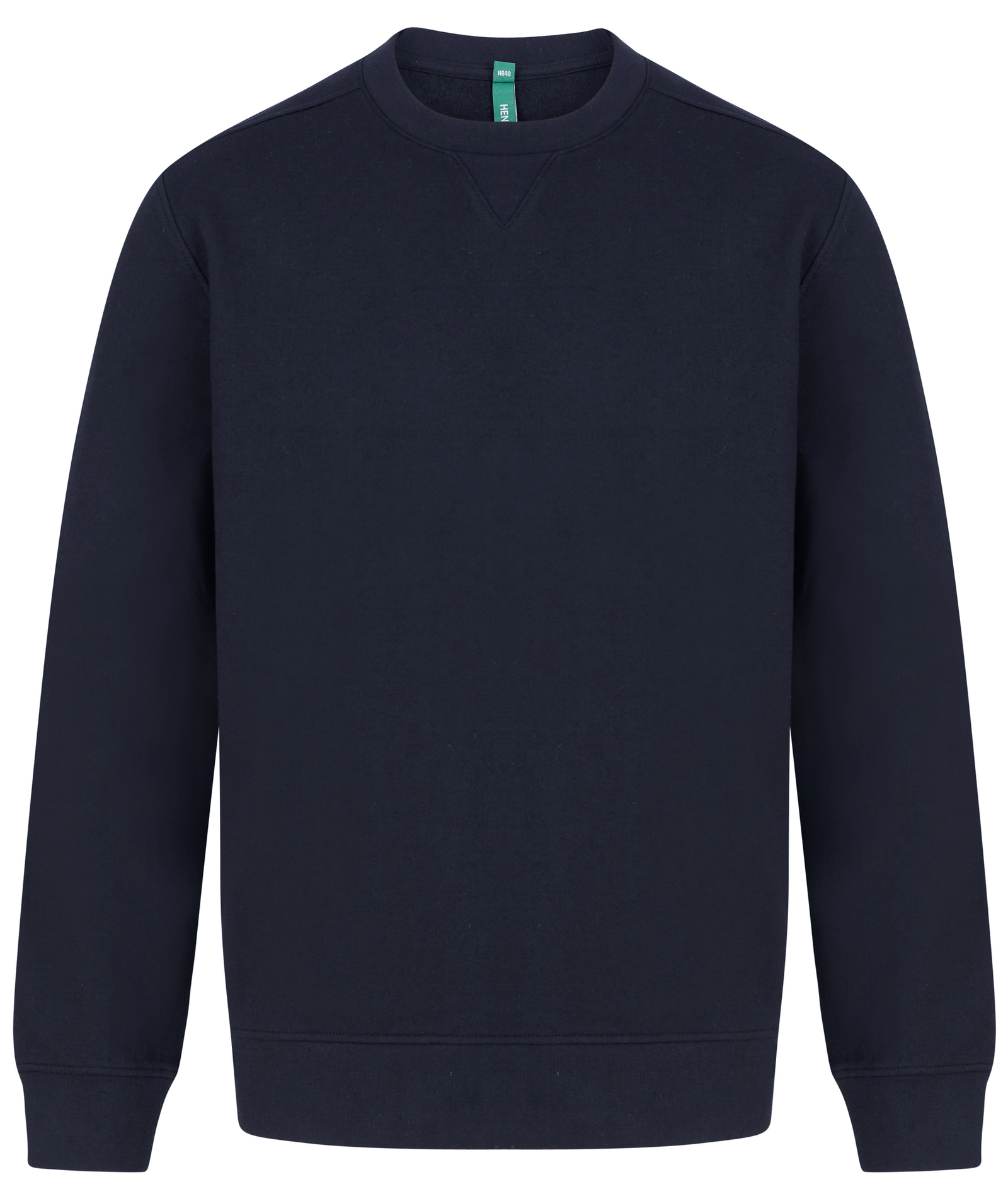 Sweat-shirt écoresponsable unisexe — Vue de face - Navy