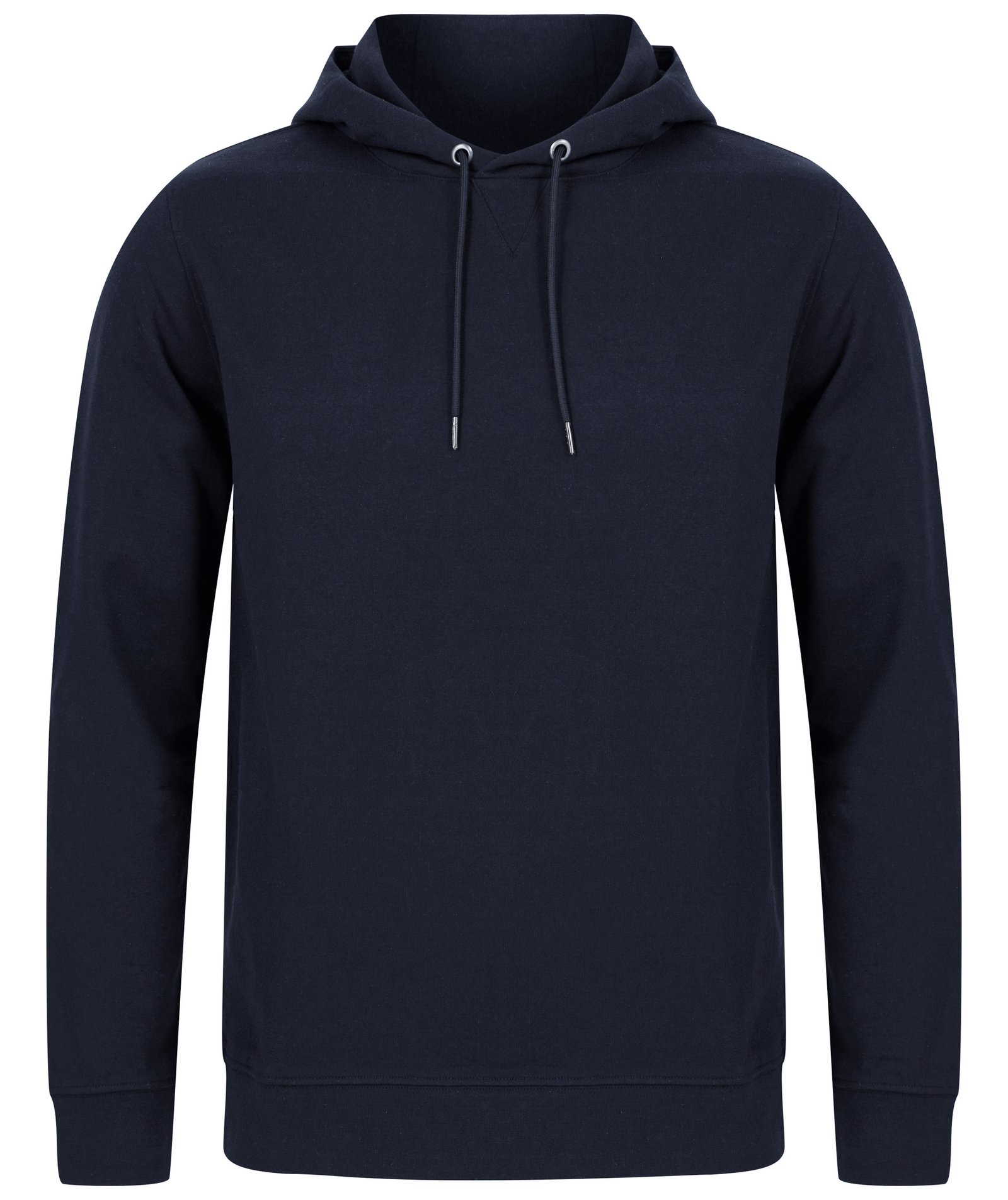 Sweat-shirt à capuche écoresponsable unisexe — Vue de face - Navy