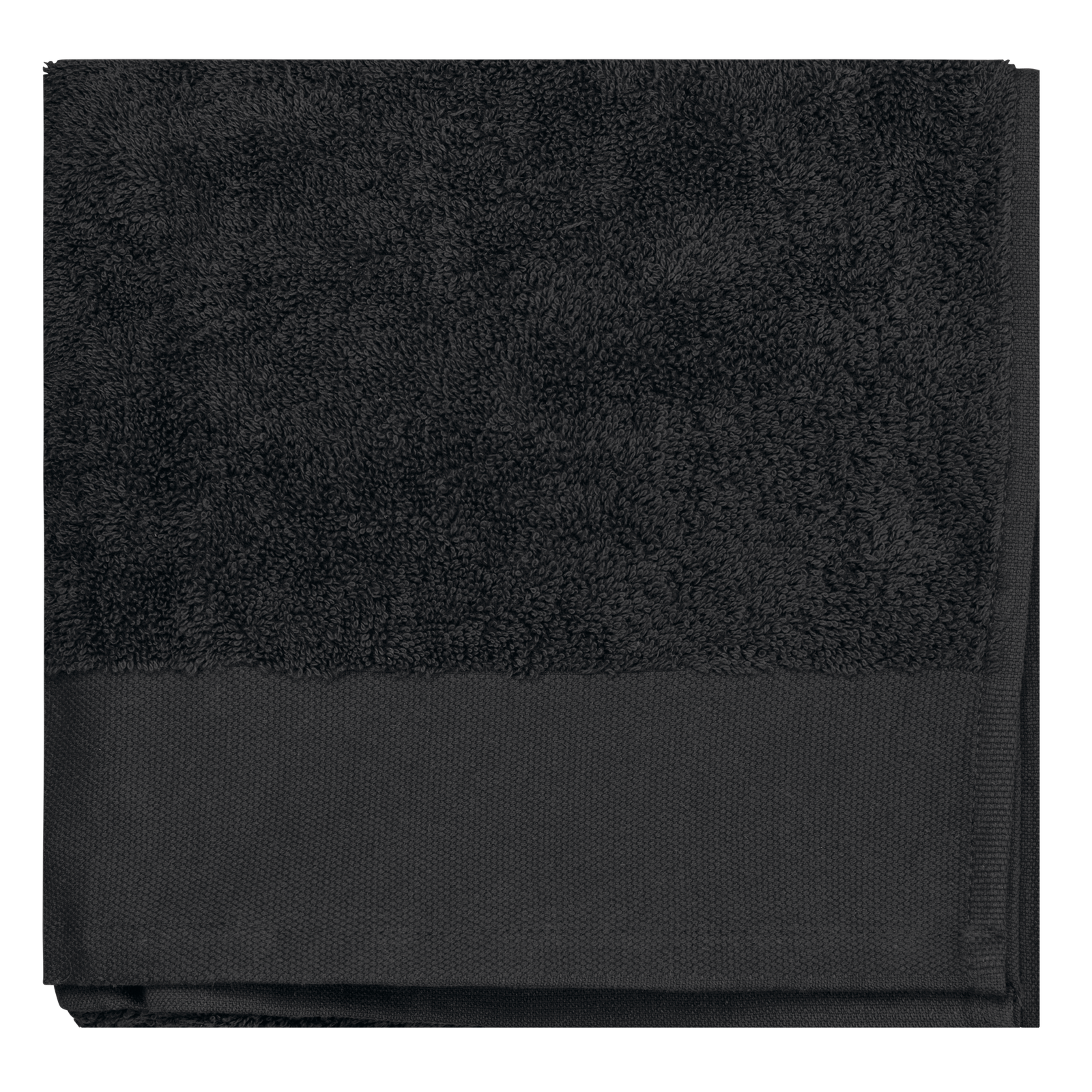 Serviette de toilette Bio 100 x 50 cm — Vue de face - Black