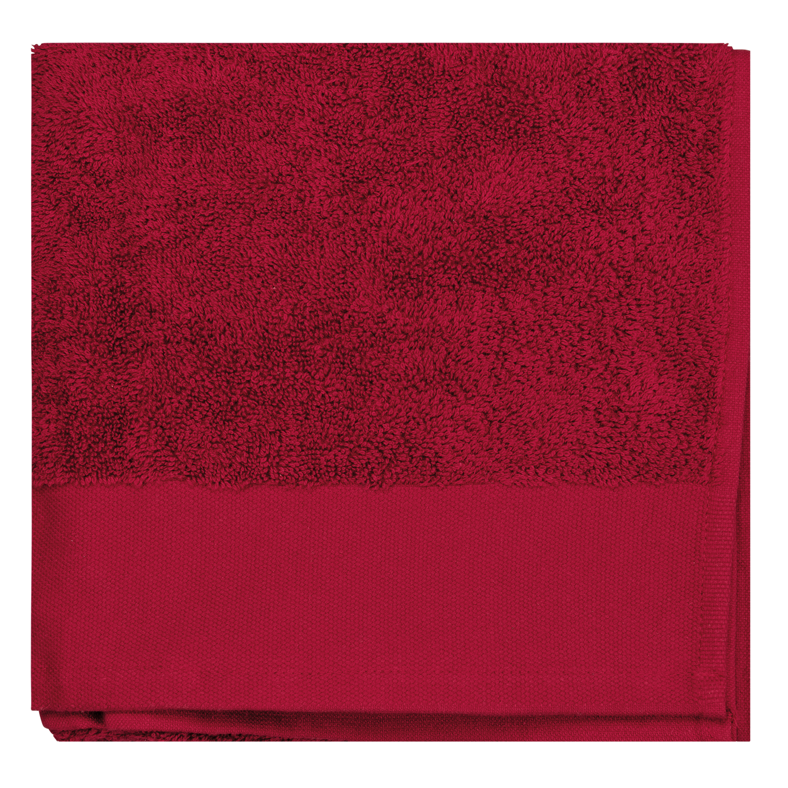 Serviette de toilette Bio 100 x 50 cm — Vue de face - Hibiscus Red