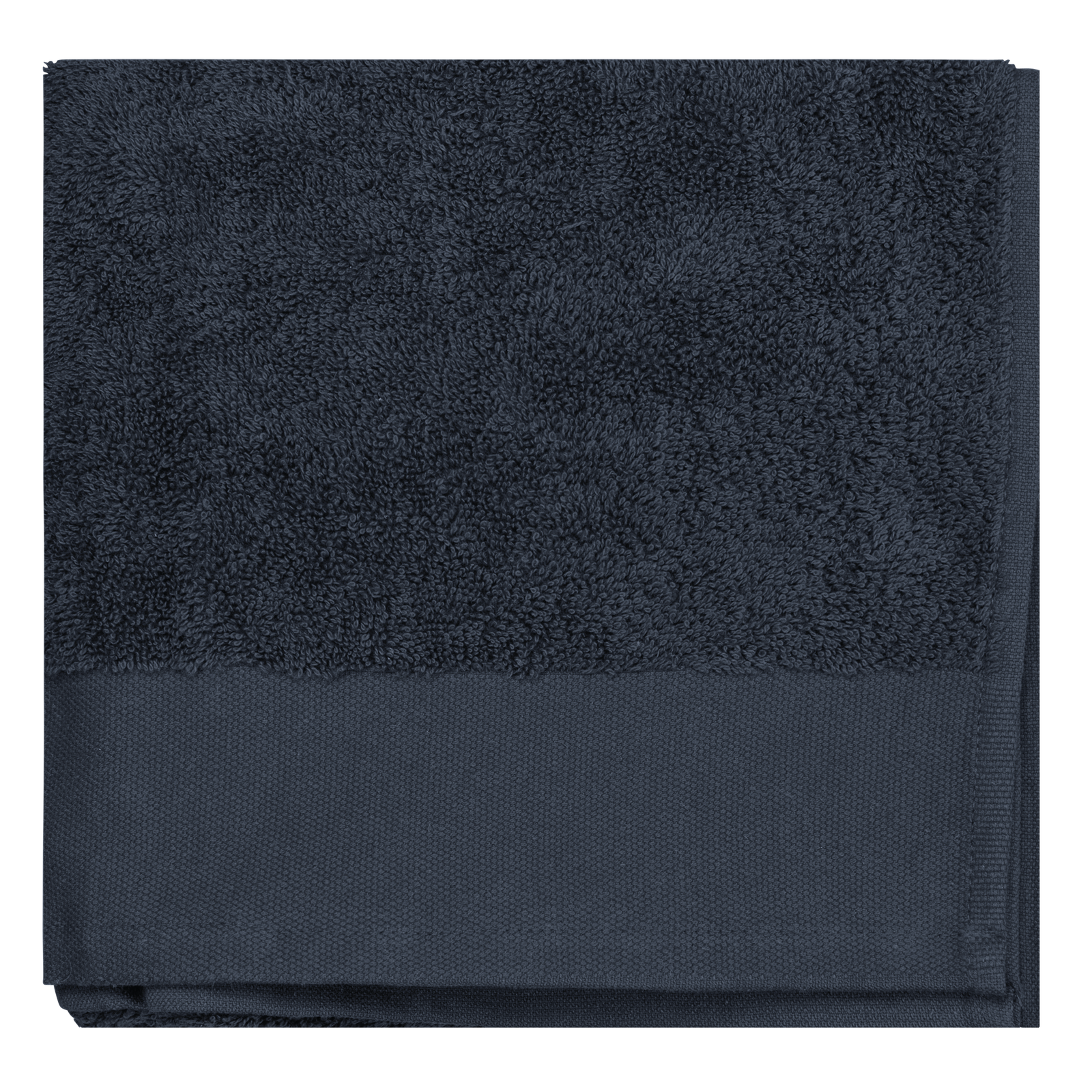 Serviette de toilette Bio 100 x 50 cm — Vue de face - Navy