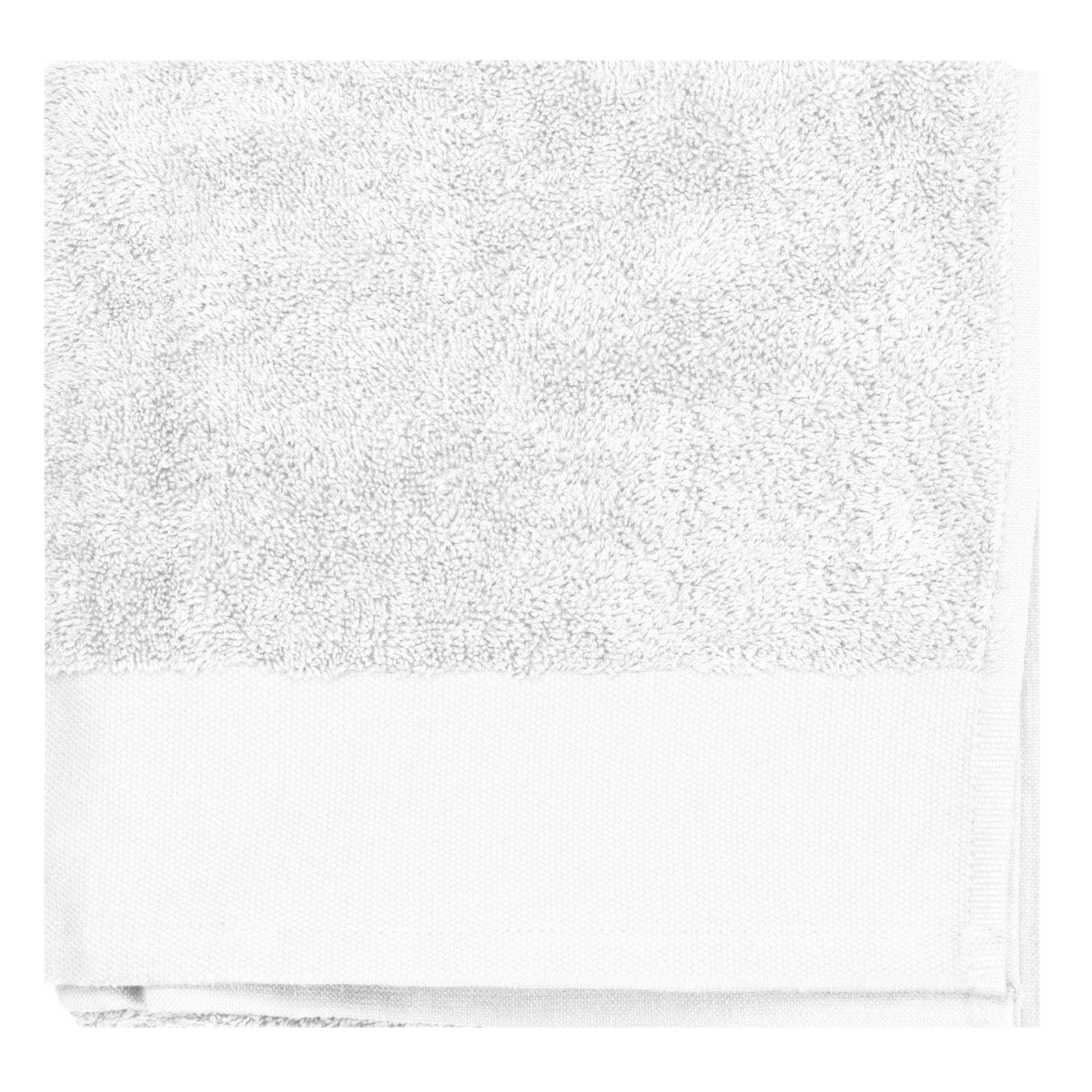 Serviette de toilette Bio 100 x 50 cm — Vue de face - White