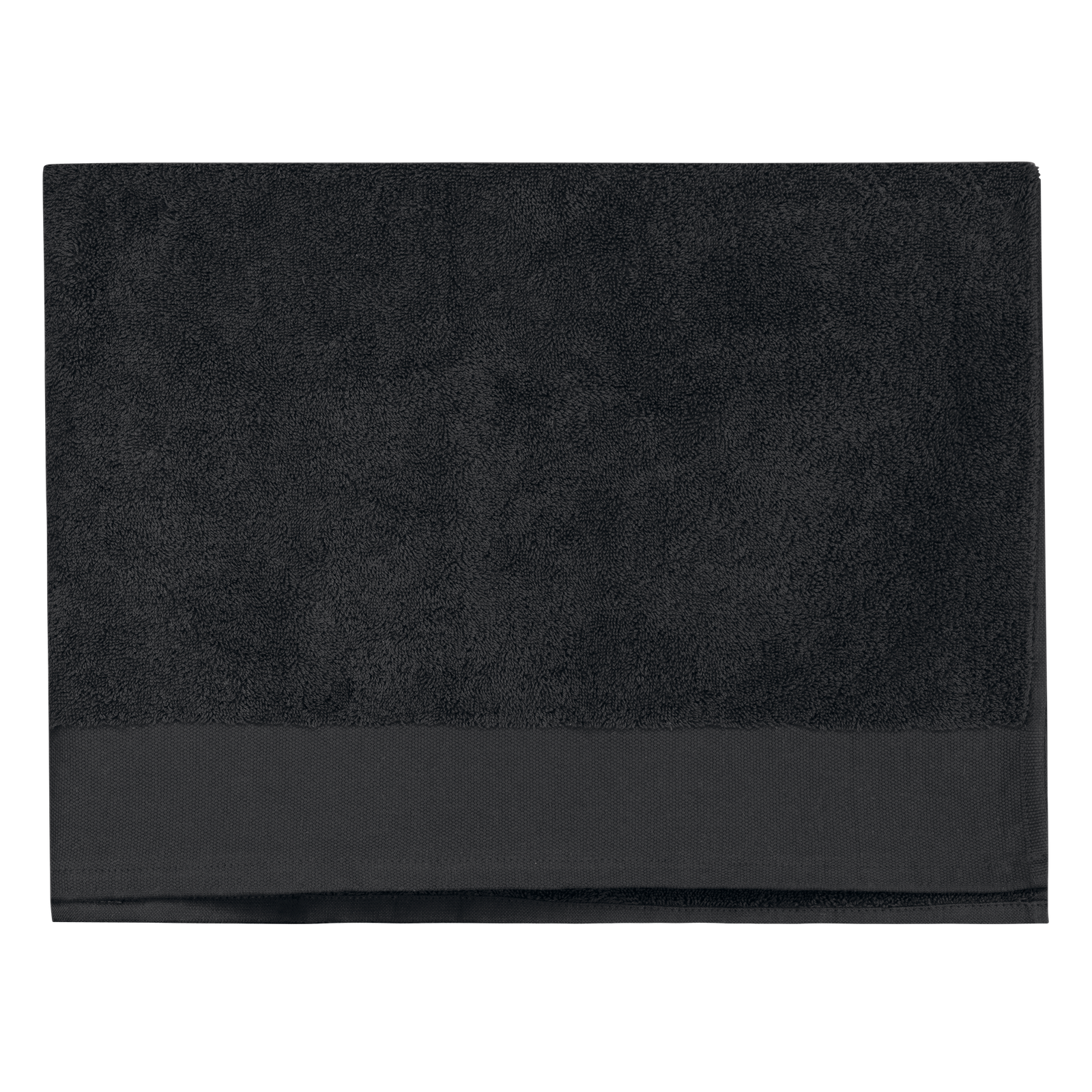 Serviette de bain Bio 150 x 100 cm — Vue de face - Black