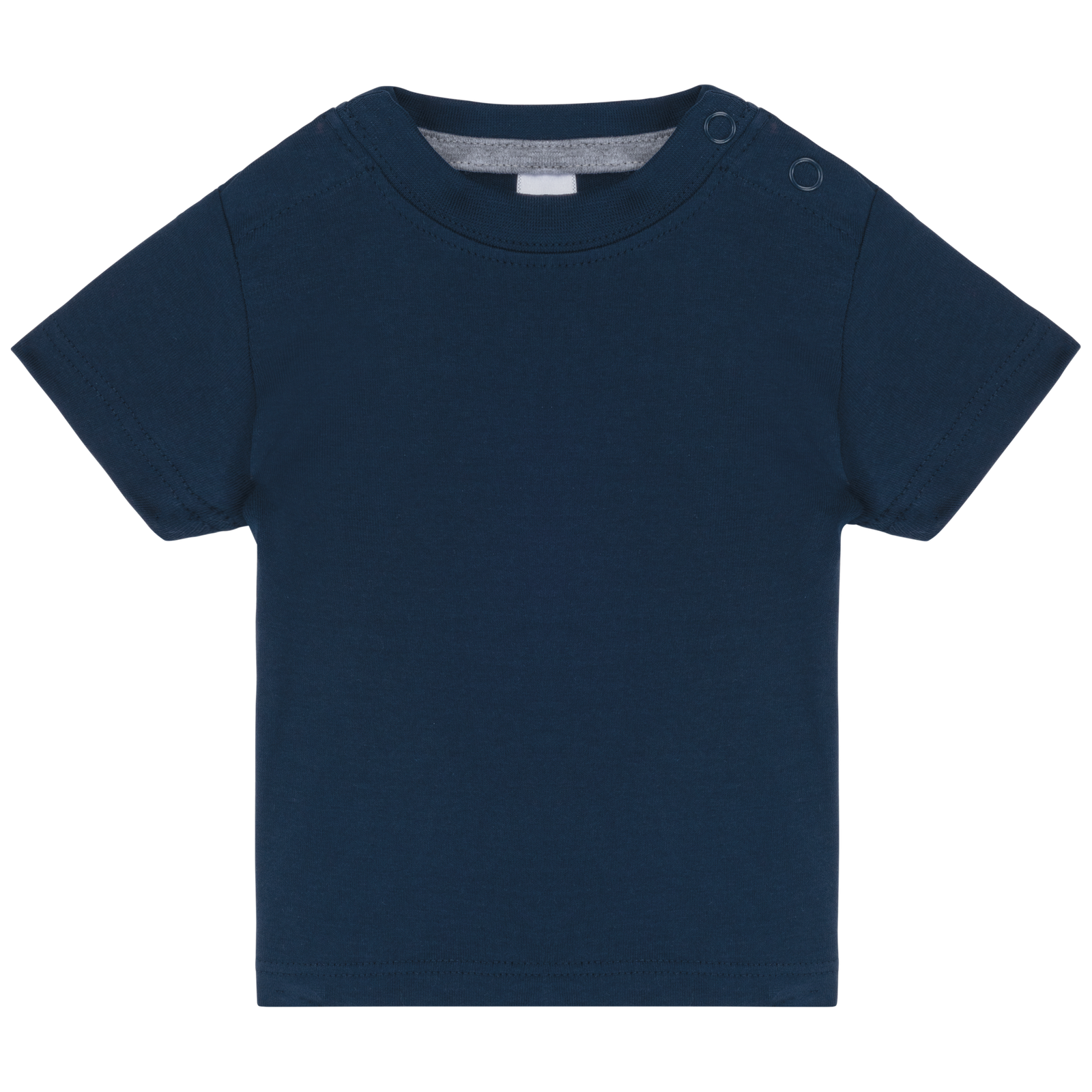 T-shirt manches courtes bébé — Vue de face - Navy