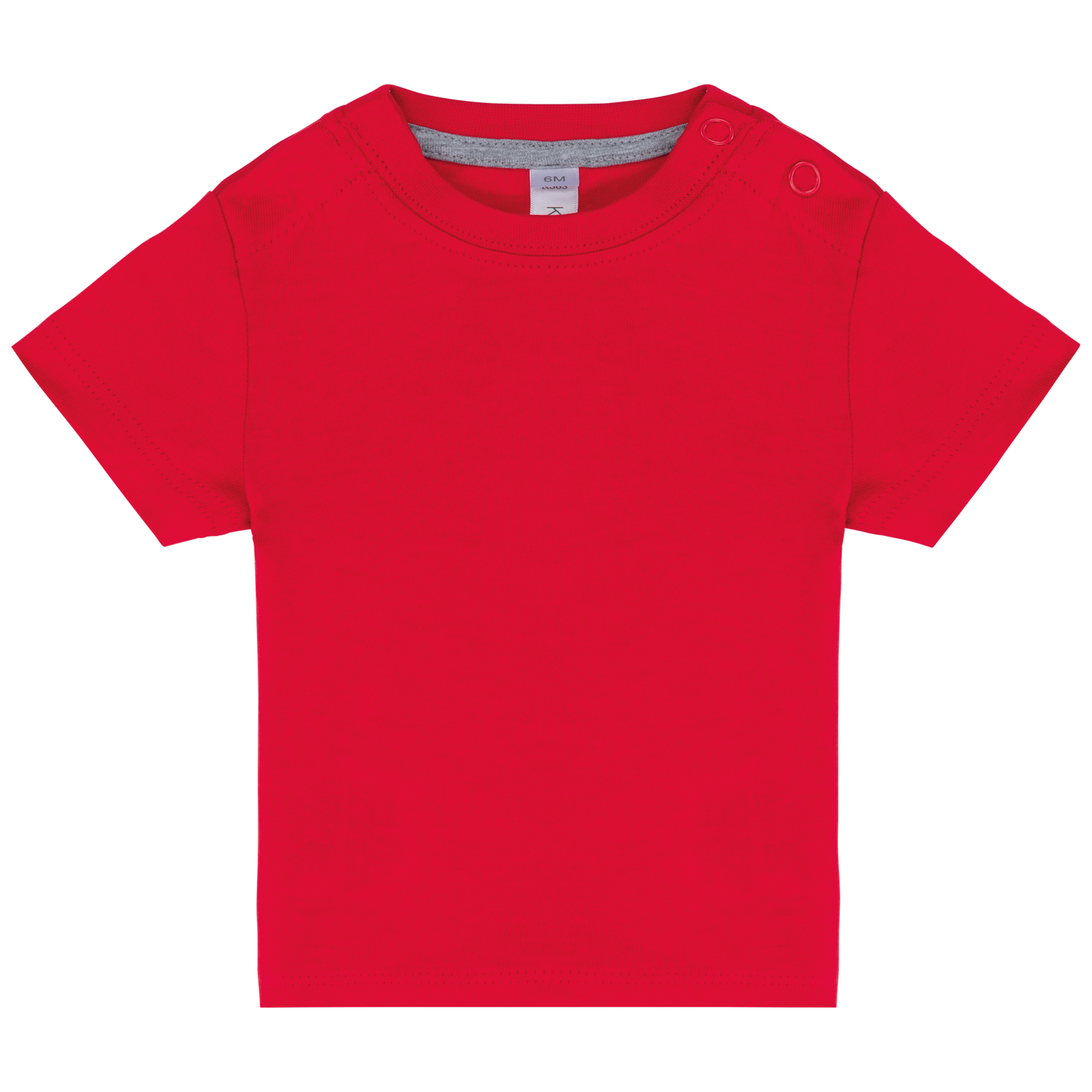 T-shirt manches courtes bébé — Vue de face - Red