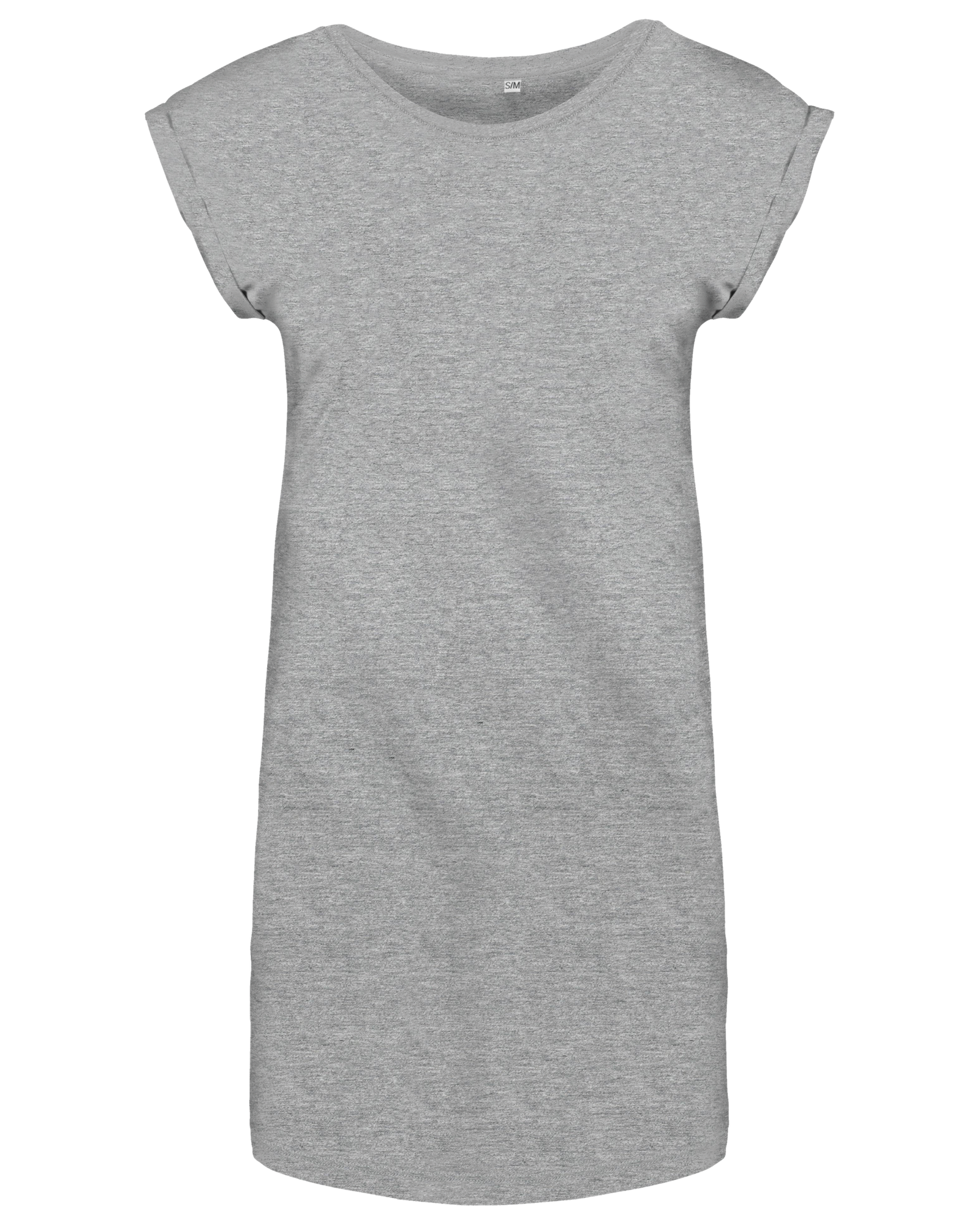 T-shirt long femme — Vue de face - Light grey heather
