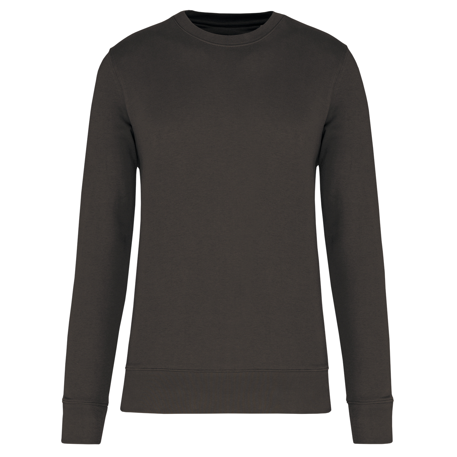 Sweat-shirt écoresponsable col rond enfant — Vue de face - Dark Grey