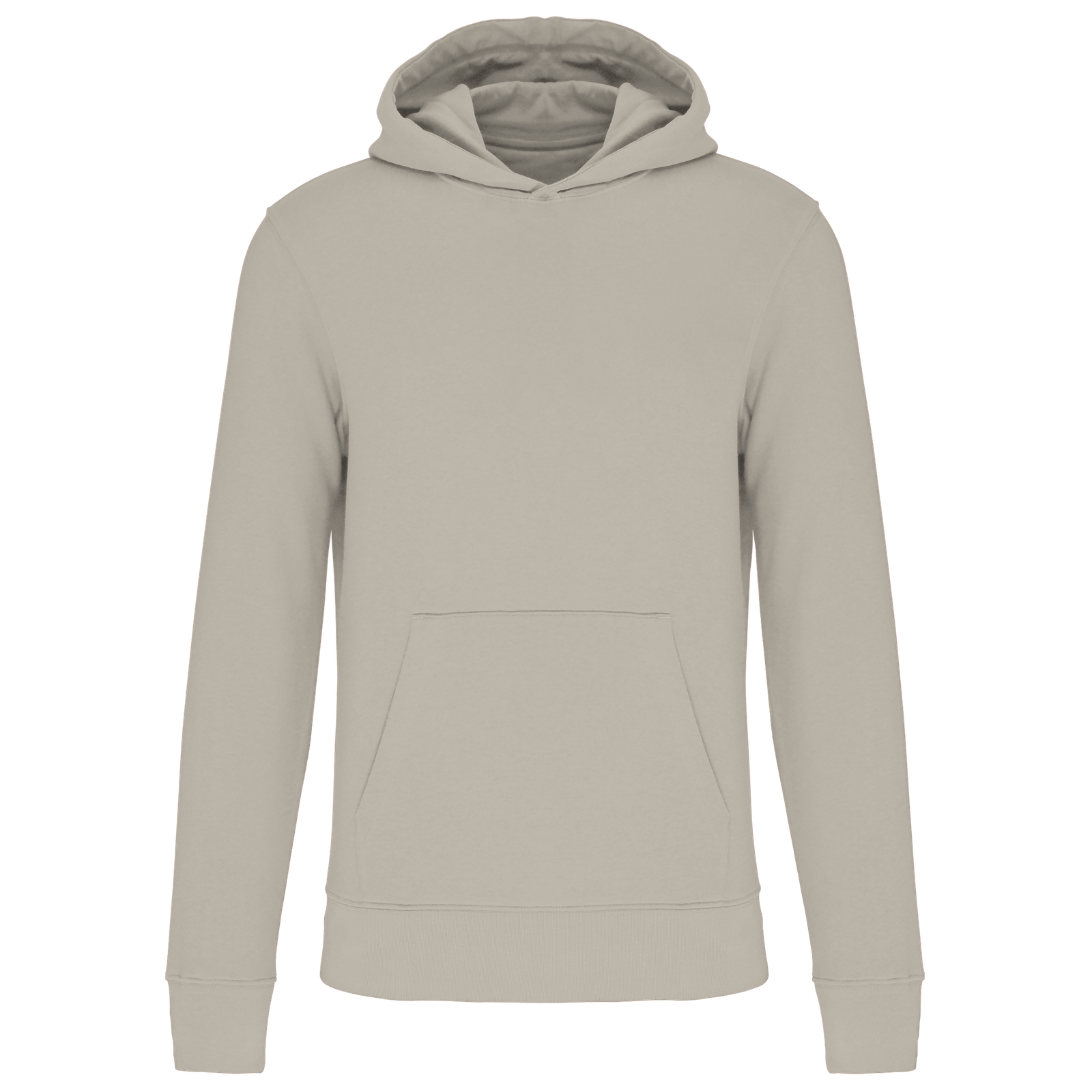 Sweat-shirt écoresponsable à capuche enfant — Vue de face - Clay
