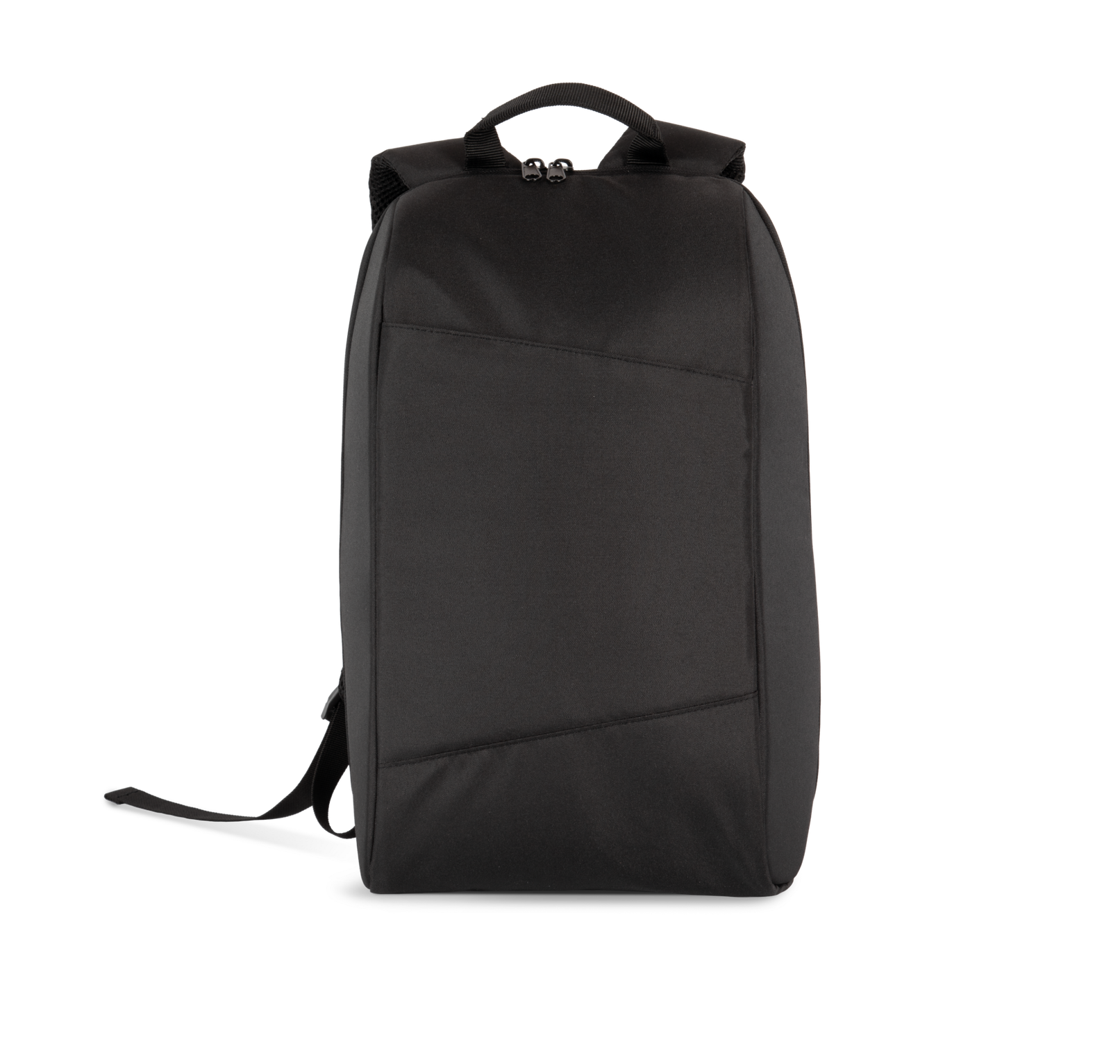 Sac à dos de travail porte-ordinateur recyclé — Vue de face - Black