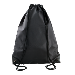 Sac à dos avec cordelettes — Vue de face - Black