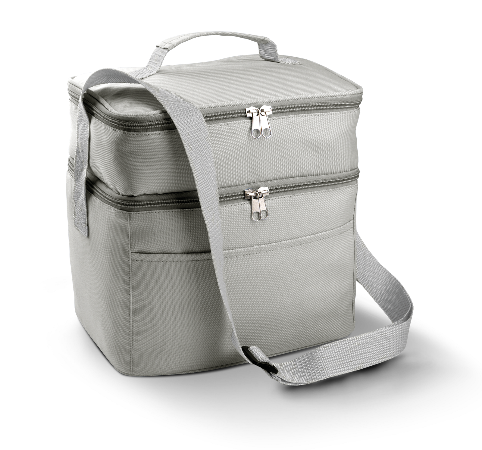 Sac isotherme double compartiment — Vue de face - Light Grey