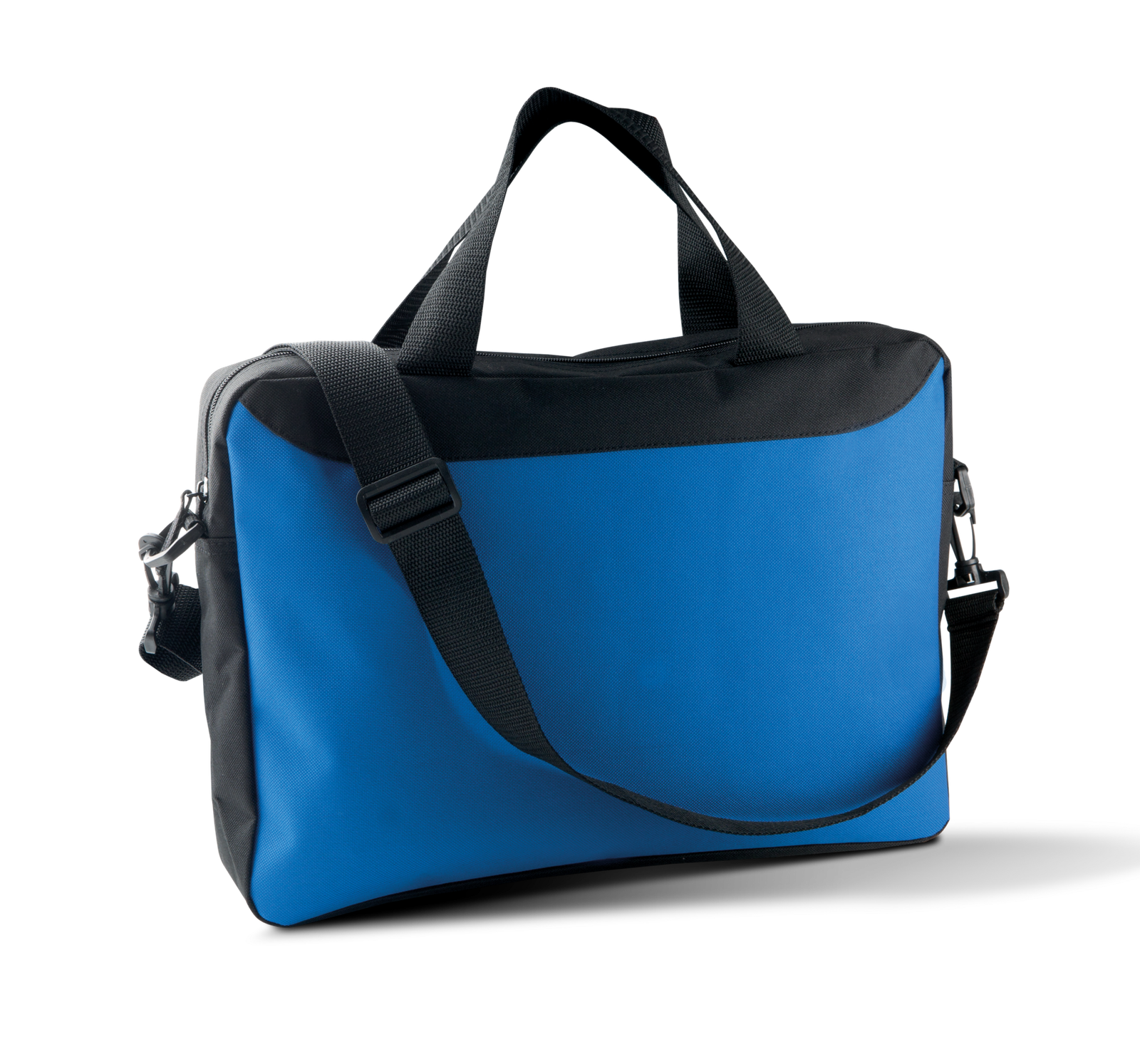 Porte-document — Vue de face - Black / Royal Blue