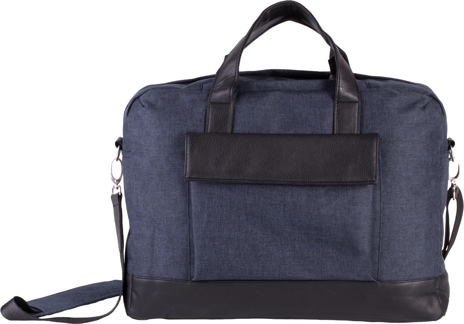 Sac porte-ordinateur businessman — Vue de face - Graphite Blue Heather