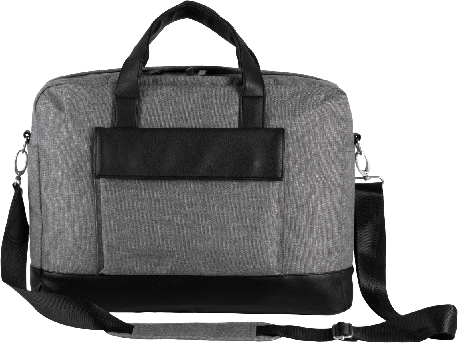 Sac porte-ordinateur businessman — Vue de face - Graphite Grey Heather