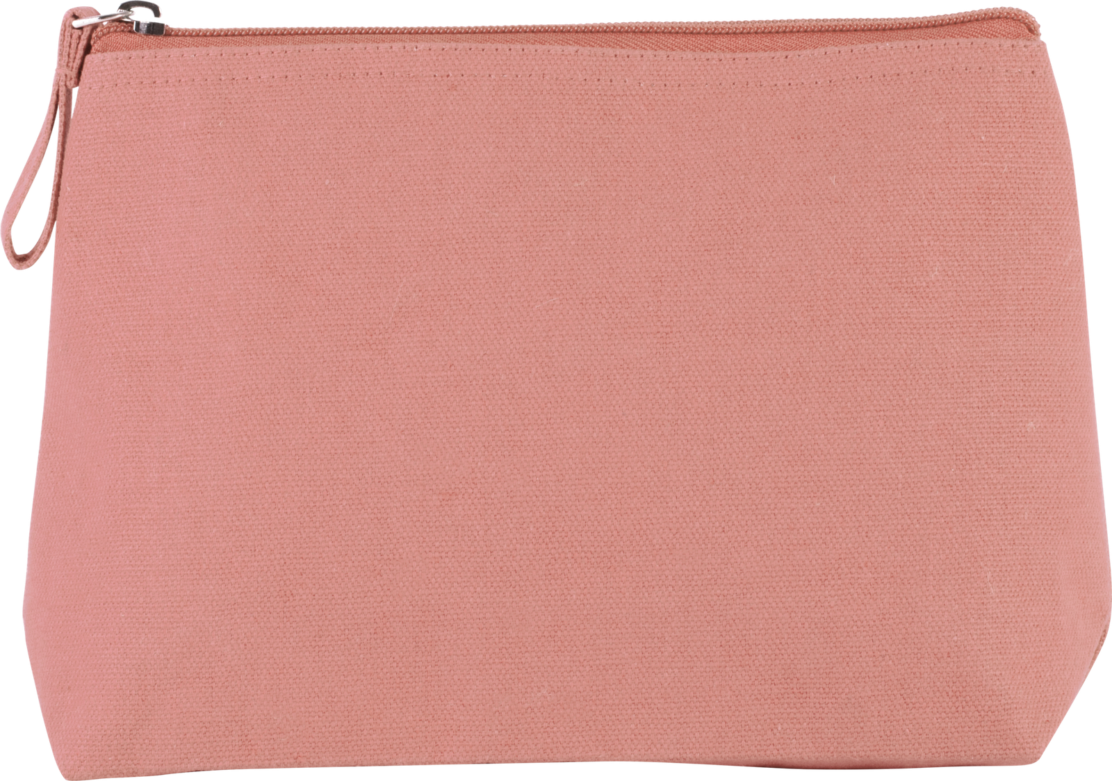 Trousse en coton canvas — Vue de face - Dusty Pink