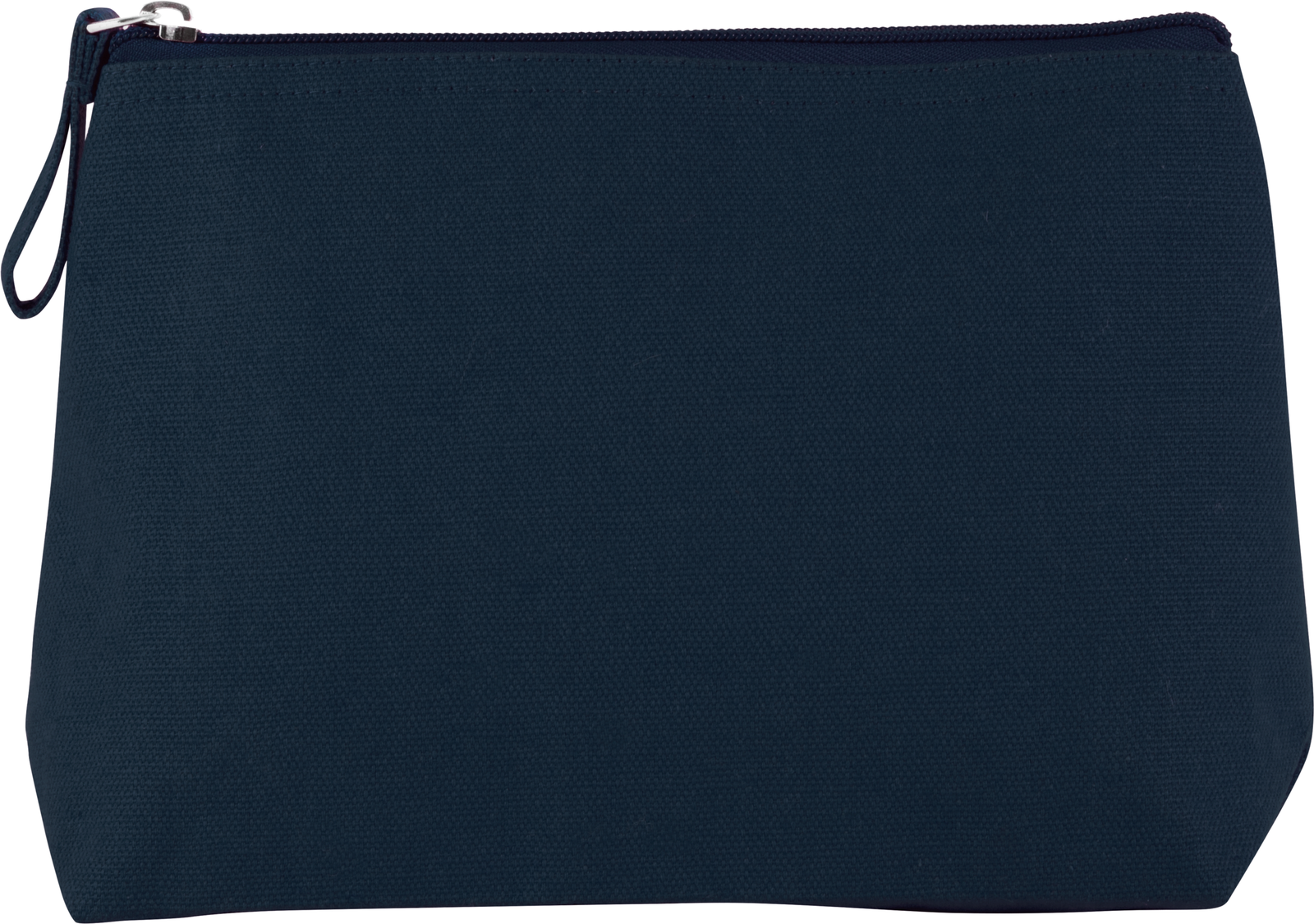 Trousse en coton canvas — Vue de face - Midnight Blue