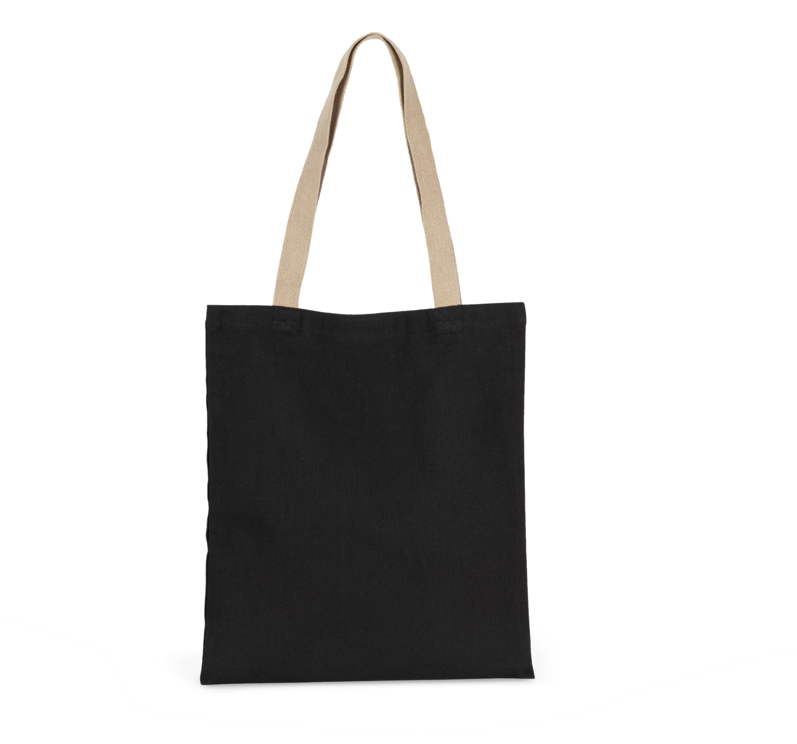 Sac shopping recyclé — Vue de face - Black Night / Hemp
