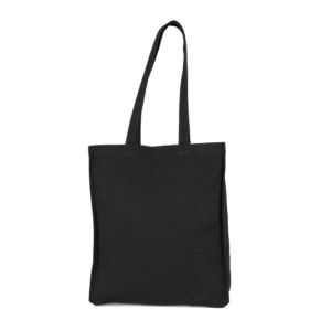 Sac shopping rectangulaire K-loop — Vue de face - Black Jhoot